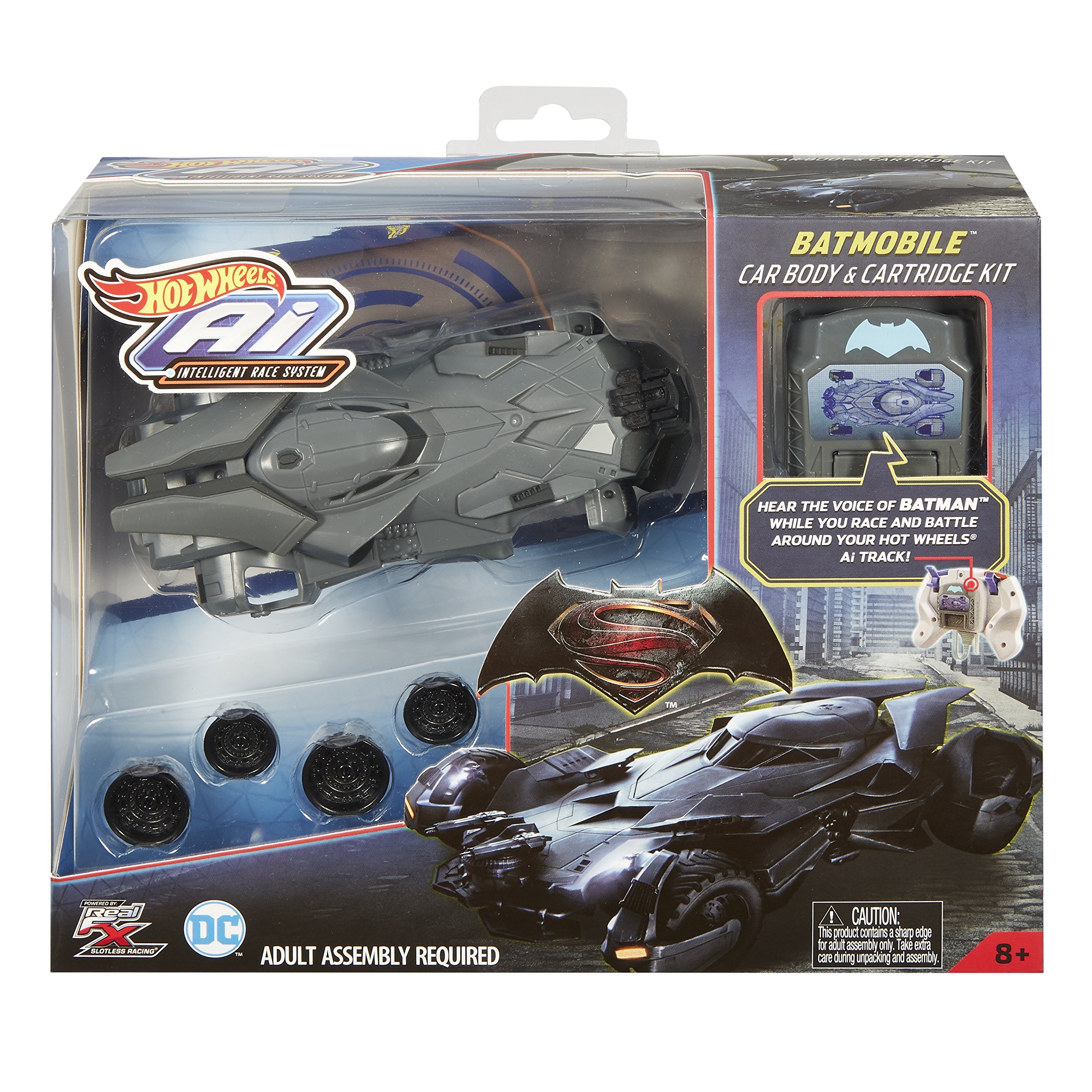 Hot Wheels AI Batmobile Car Body & Cartridge Kit – Compatible with Most Track Sets – Perfect for Racing, Collecting & Display – Great Gift for Kids & Batman Fans