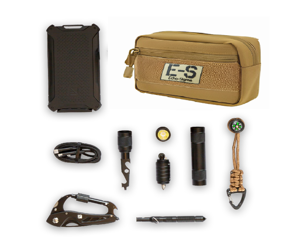 EDC Everyday Carry Small Emergency Kit - Compact Survival Gear for Hiking, Camping & Outdoor Adventures