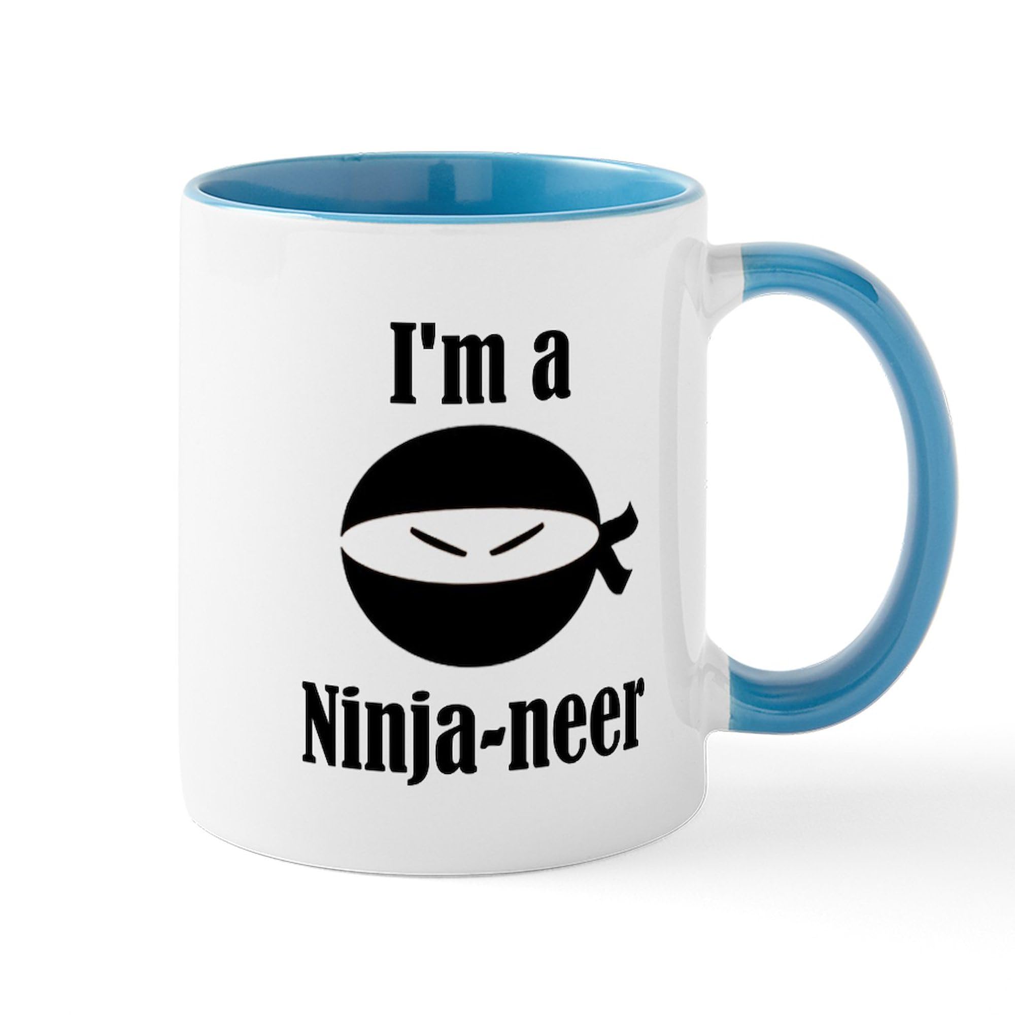 I'm A Ninja Never Give Up Mug - 11 oz (325 ml) Ceramic Coffee Cup for Tea & Hot Drinks - Funny Motivational Gift for Office, Home & Work