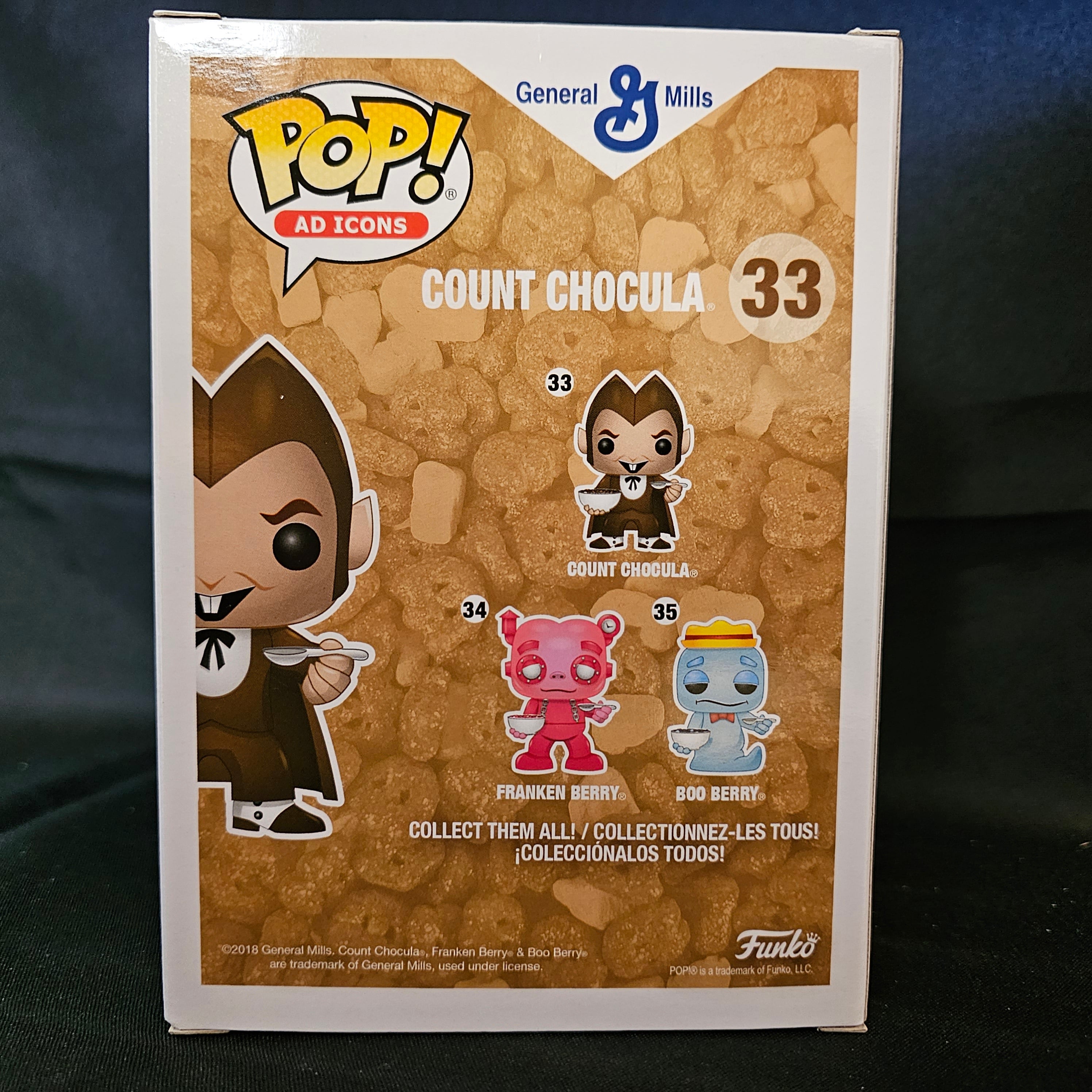 Funko Pop! Vinyl Figure - General Mills Count Chocula with Cereal Bowl | Collectible Ad Icon | Perfect for Horror Fans & Cereal Lovers | Great for Display, Gifts, and Pop Culture Collections