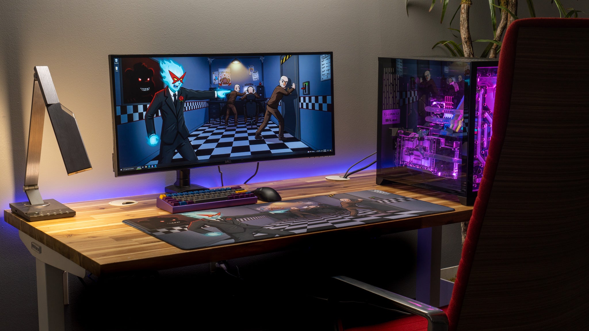 Spiral's Chaotic Night Shift Limited Edition XL Gaming Mouse Pad - Content Creator Collaboration for PC & Console Gamers - Perfect for Esports, Streaming & Office Work