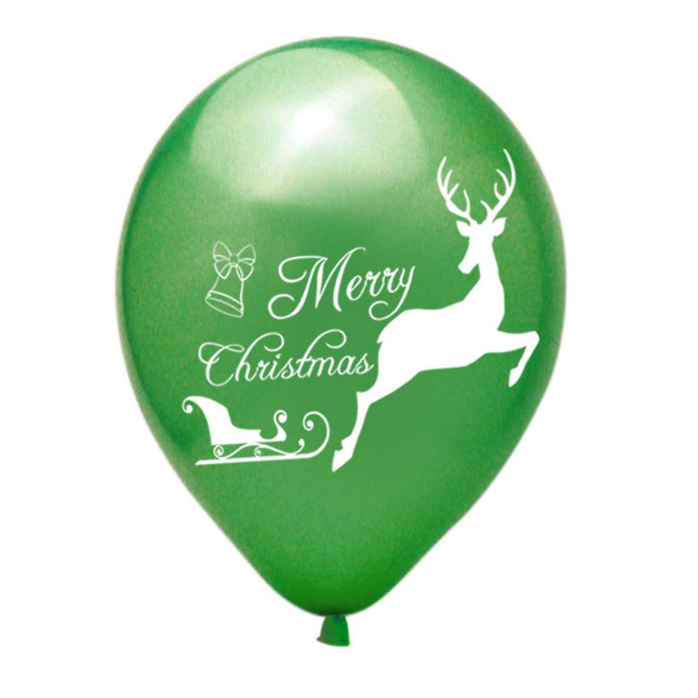 40pcs Christmas Party Balloon Garland Set - Santa, Deer & Shining White Latex Balloons for Xmas Tree Decorations, Holiday Home & Office Party Decor