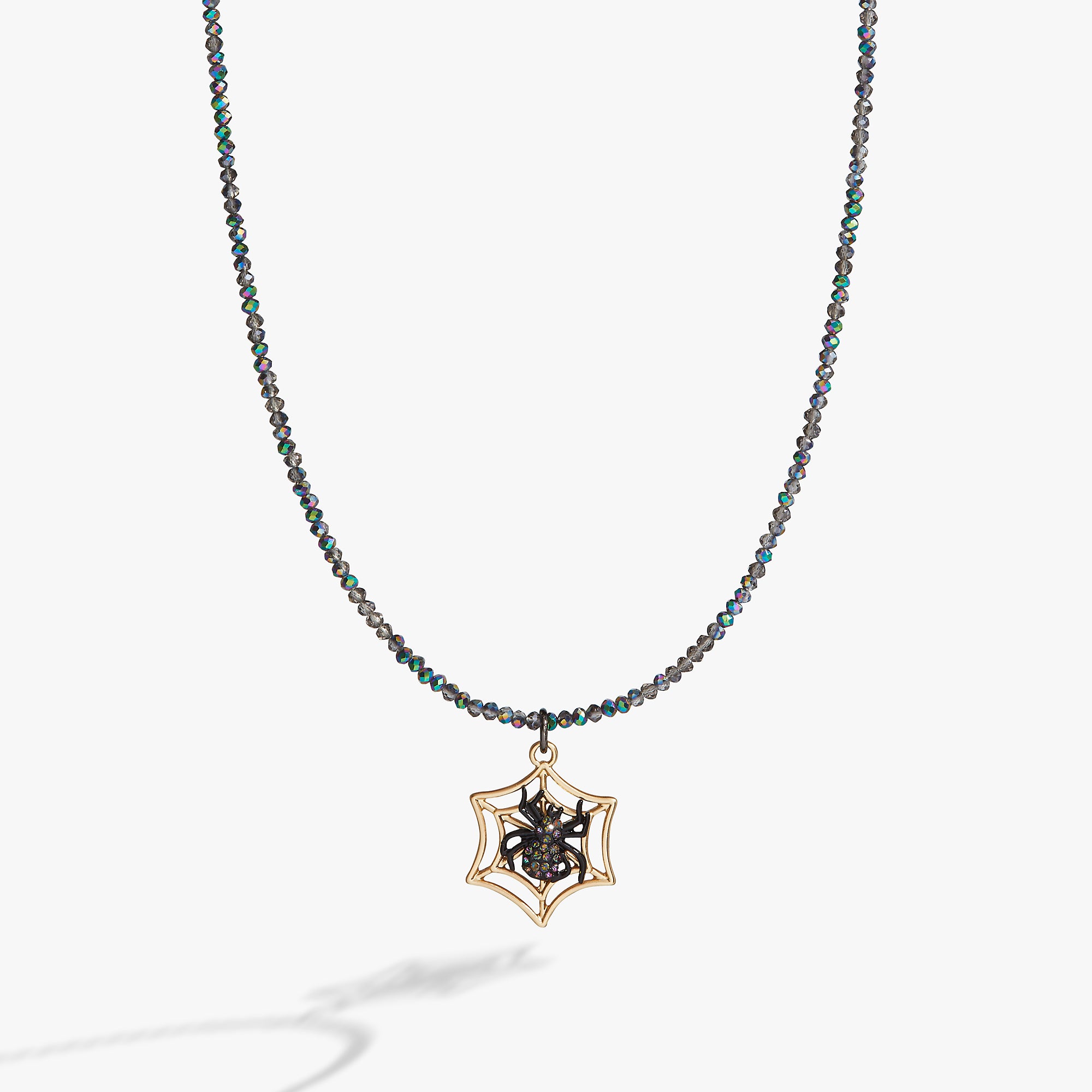 Spooky Halloween Spider Web Necklace for Women - Gothic Jewelry for Costume Parties & Cosplay - Perfect for Halloween, Witch, and Gothic Fashion Accessories