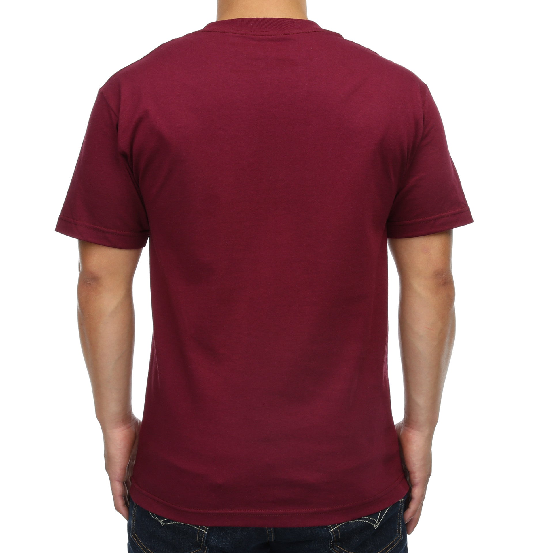 LRG Logo Plus Tee - Burgundy Red Cotton T-Shirt for Men | Casual Streetwear & Graphic Tee for Everyday Wear