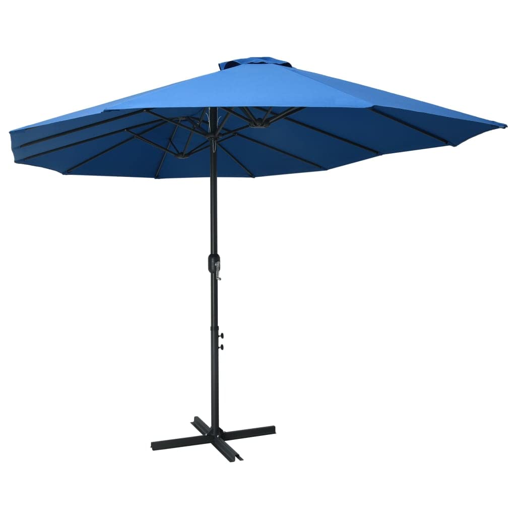 Premium 10ft Aluminum Outdoor Patio Umbrella with UV Protection - Waterproof & Windproof Market Umbrella for Deck, Lawn, Backyard, Poolside & Outdoor Dining - 181
