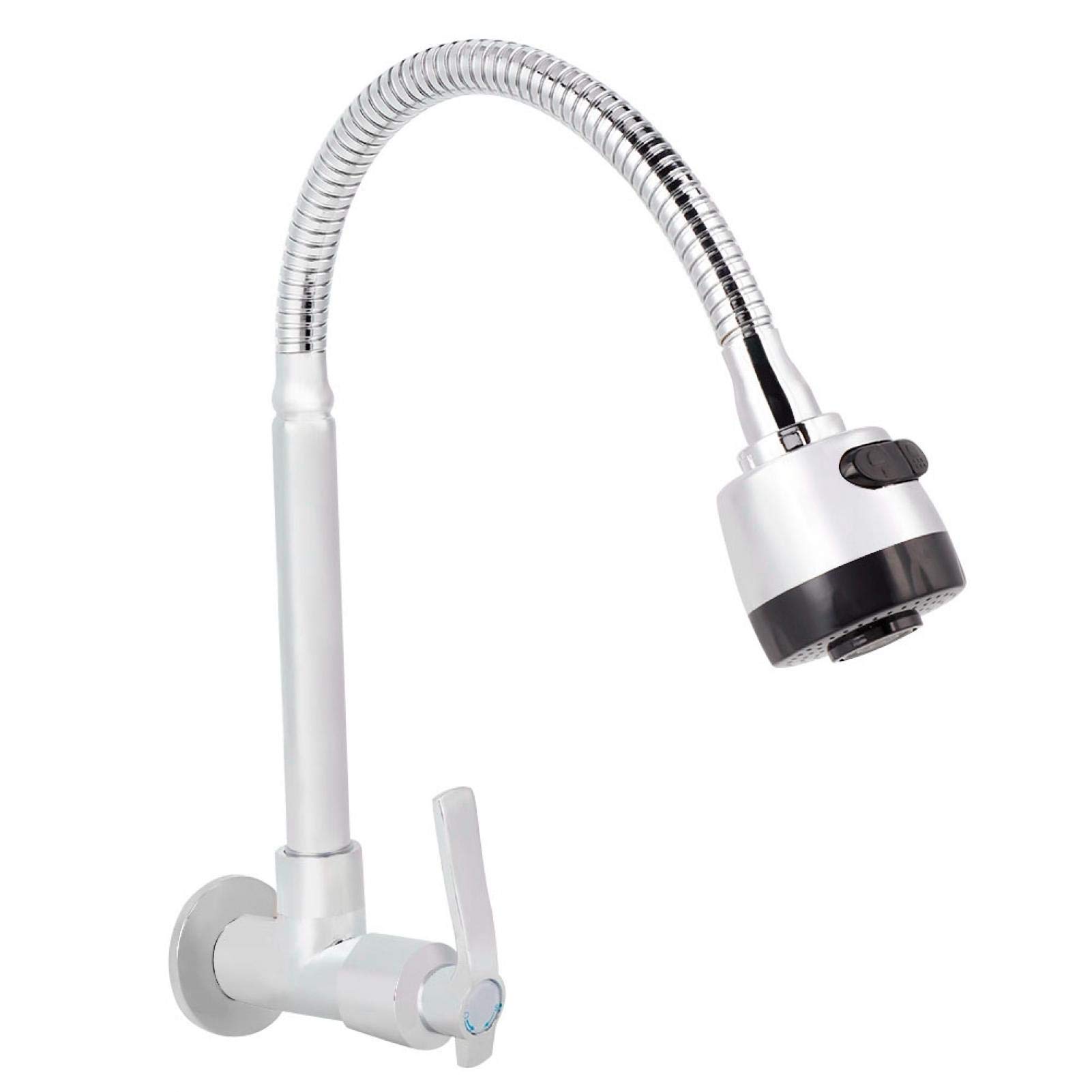 360° Rotatable Wall Mount Faucet G1/2in for Kitchen & Bathroom Sink