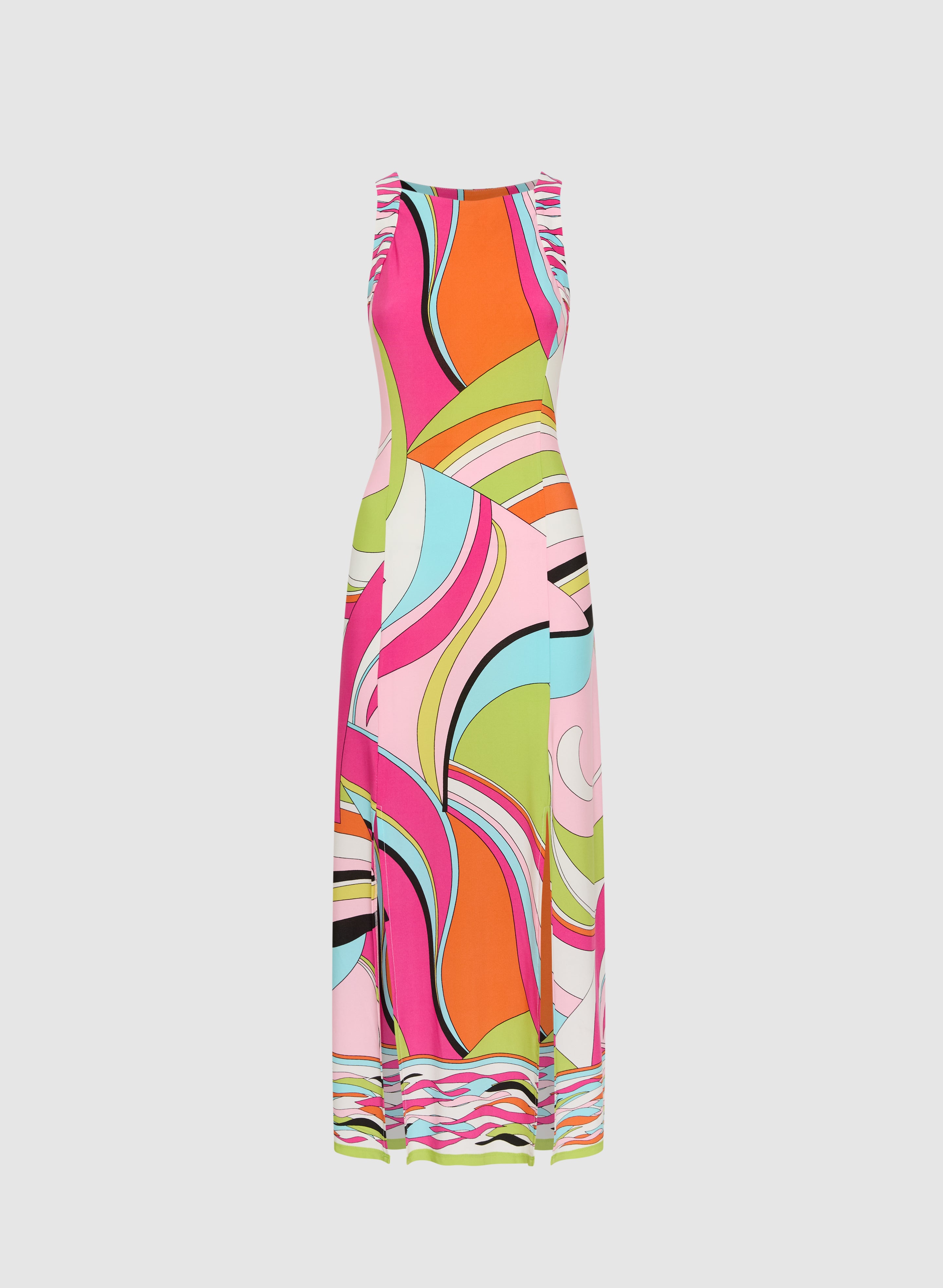 Stylish Abstract Print Maxi Dress for Women - Boho Chic Flowy Long Dress for Beach, Vacation & Summer Outfits