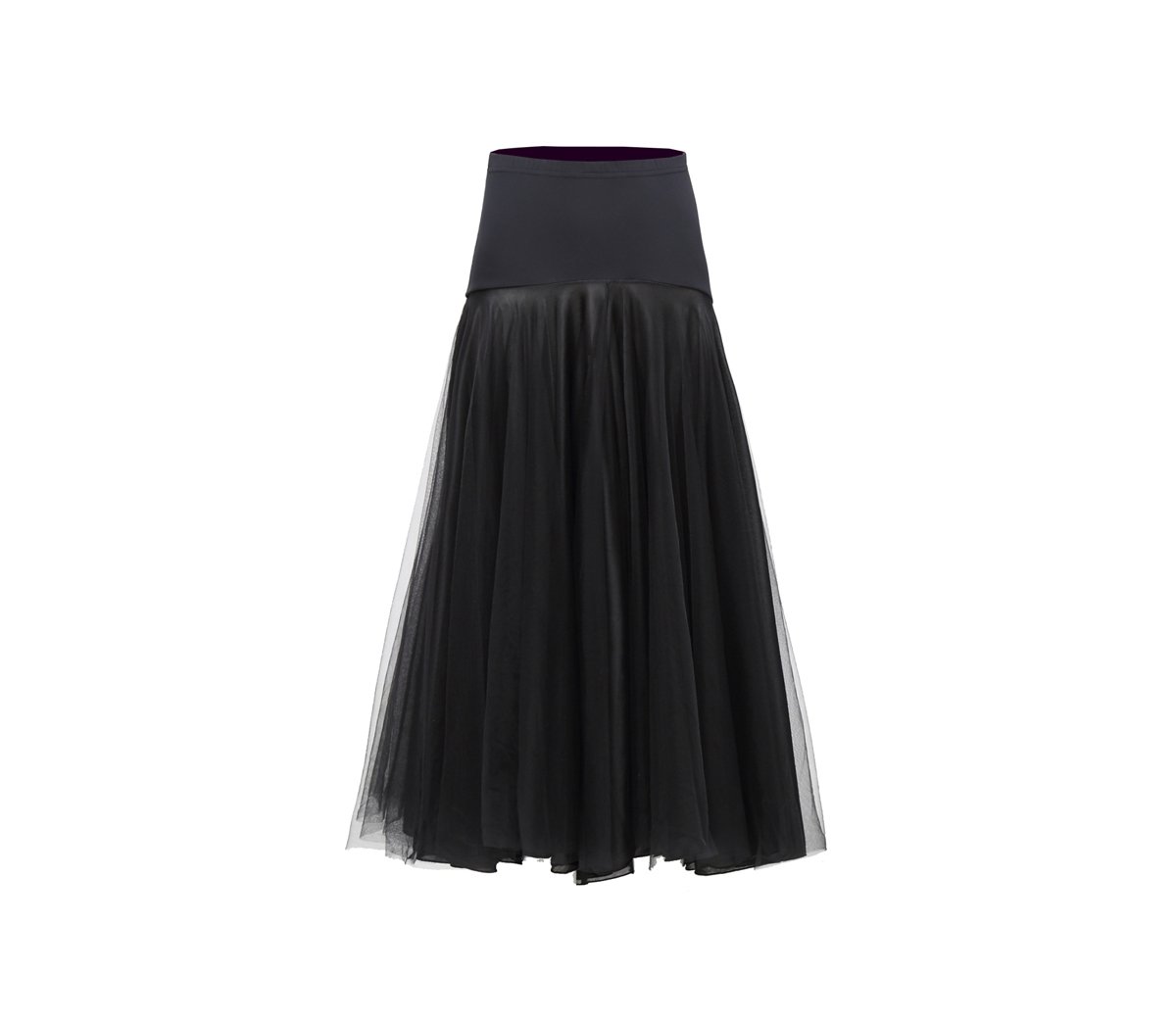 StarDance SM207 Women's Full Length Ballroom Smooth Showcase Dance Skirt - Elegant Performance & Competition Skirt for Latin, Waltz, and Social Dancing