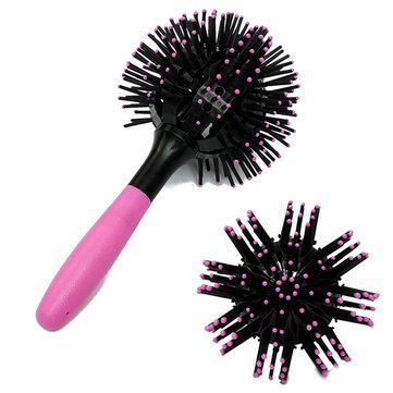 360 Degree Rotating 3D Hair Brush Ball - Professional Blow Drying Styling Comb for Smooth & Voluminous Hair | Perfect for Home Salon & Travel Styling