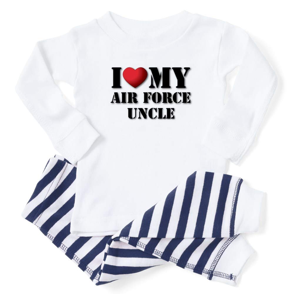 Air Force Uncle Baby Pajamas - Cute Military-Themed Sleepwear for Infants & Toddlers - Perfect for Holidays, Family Photos & Patriotic Events
