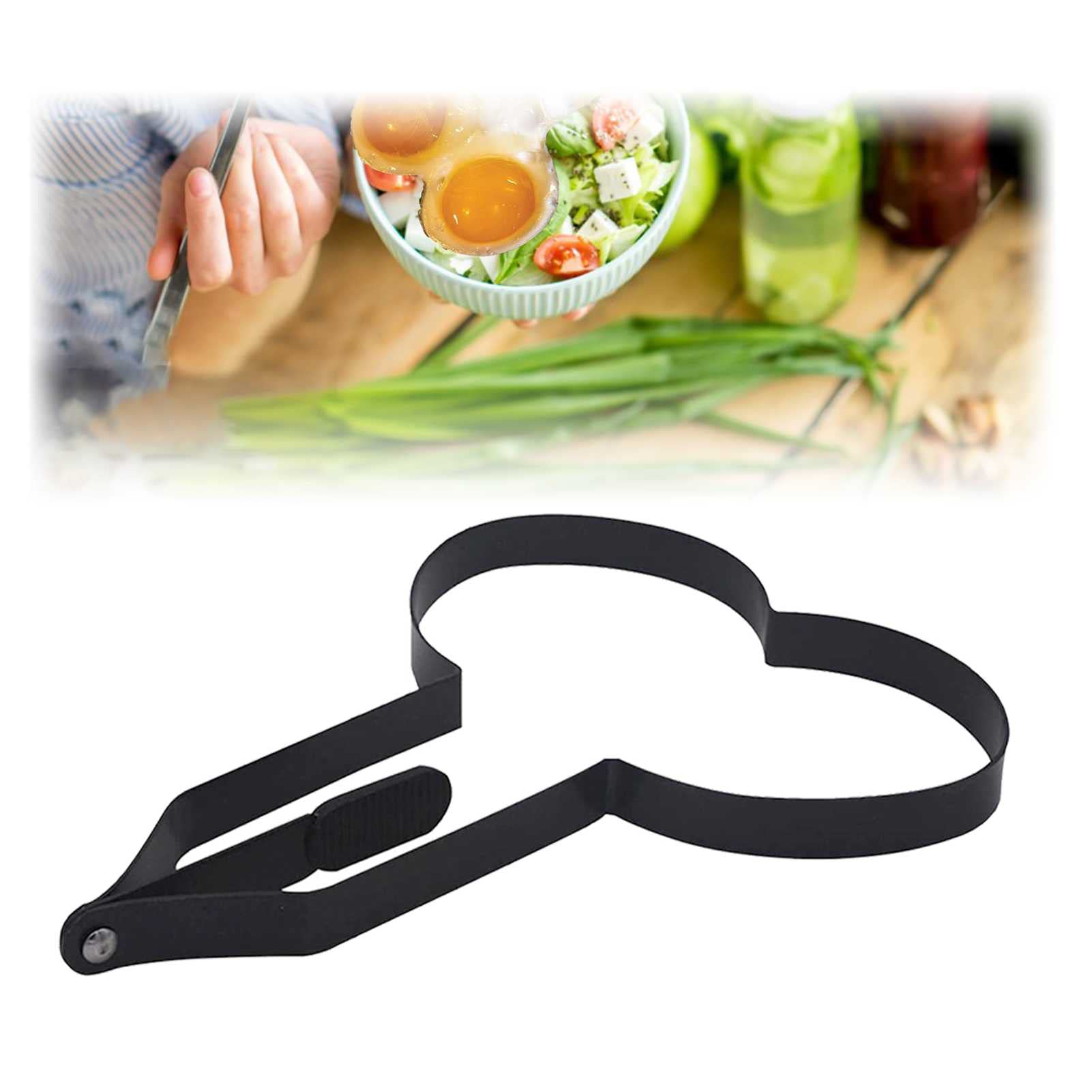 Non-Stick Egg Ring Mold for Perfect Round Eggs - Professional Breakfast Egg Maker with Handle for Omelets, Pancakes & Creative Cooking - Ideal for Home, Restaurants & Camping