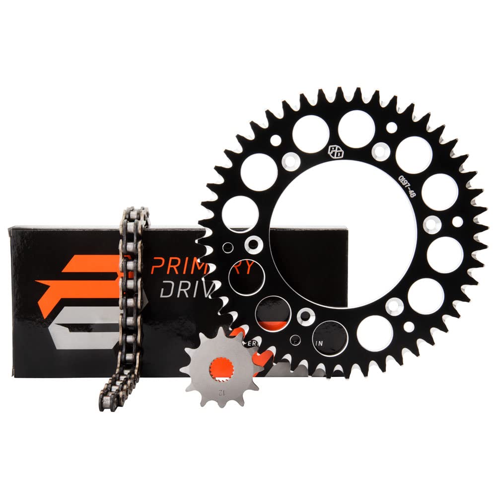 Premium Alloy Kit & X-Ring Chain Black Rear Sprocket for Honda CRF450R Works Edition 2019-2023 - Durable Off-Road Motorcycle Upgrade for Racing & Trail Riding