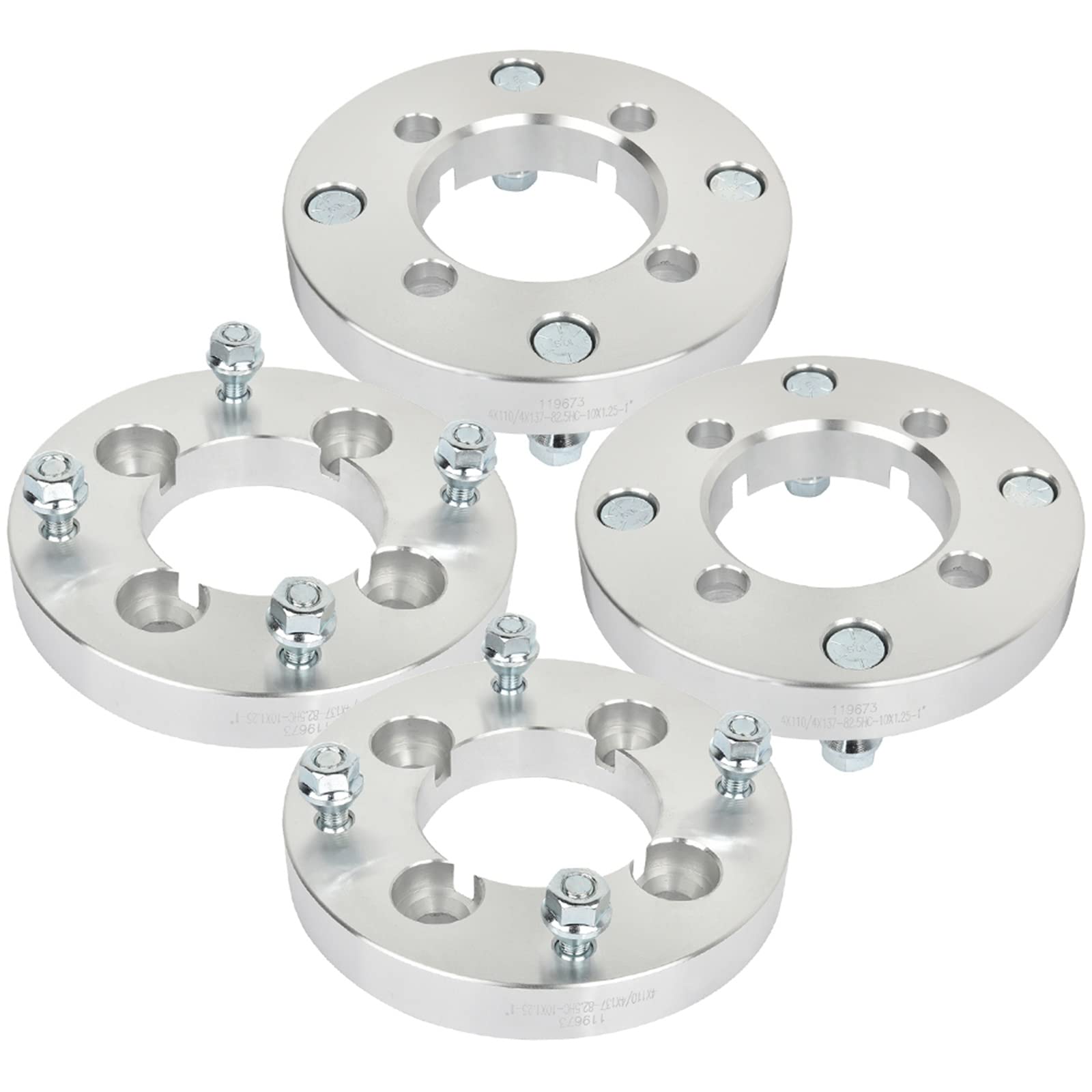 SCITOO 4x4 Wheel Spacers Adapters 4x110 to 4x137 10x1.25 74mm 1
