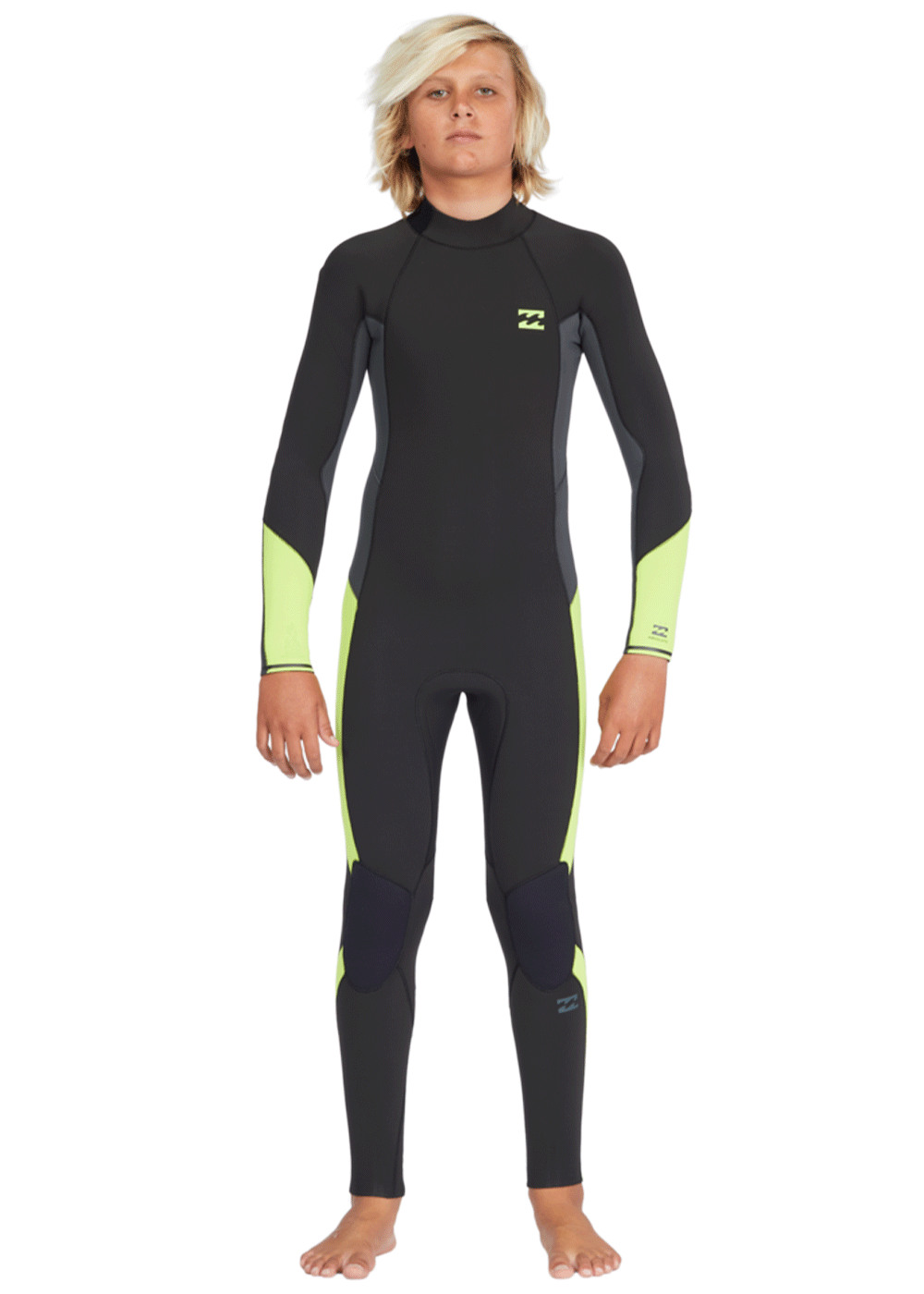 Billabong Boys Absolute 3/2mm Back Zip GBS Steamer Wetsuit for Kids - Youth Surfing, Diving & Water Sports - Thermal Protection for Cold Water Activities
