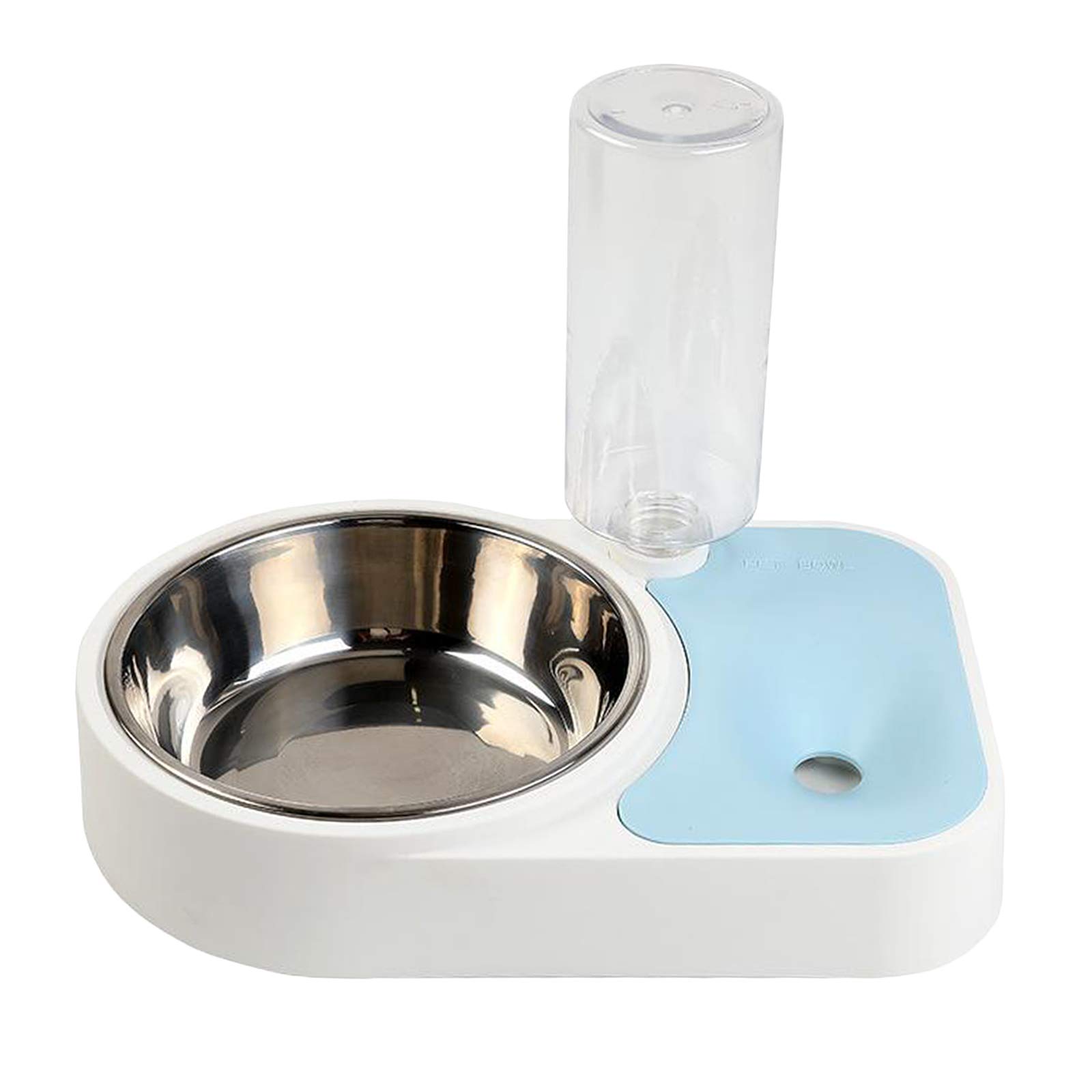 Automatic Pet Water & Food Bowl Set - SECRET DESIRE Dog Cat Bowls with Water Bottle (Blue) | Perfect for Home, Travel & Outdoor Use