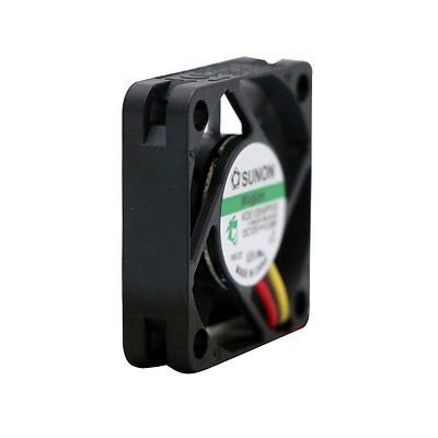 Sunon 40x40x10mm 3 Pin DC Cooling Fan - 4 Inch Square Computer Fan for PC Case, CPU Cooler & Electronics Cooling | High Performance Quiet Operation