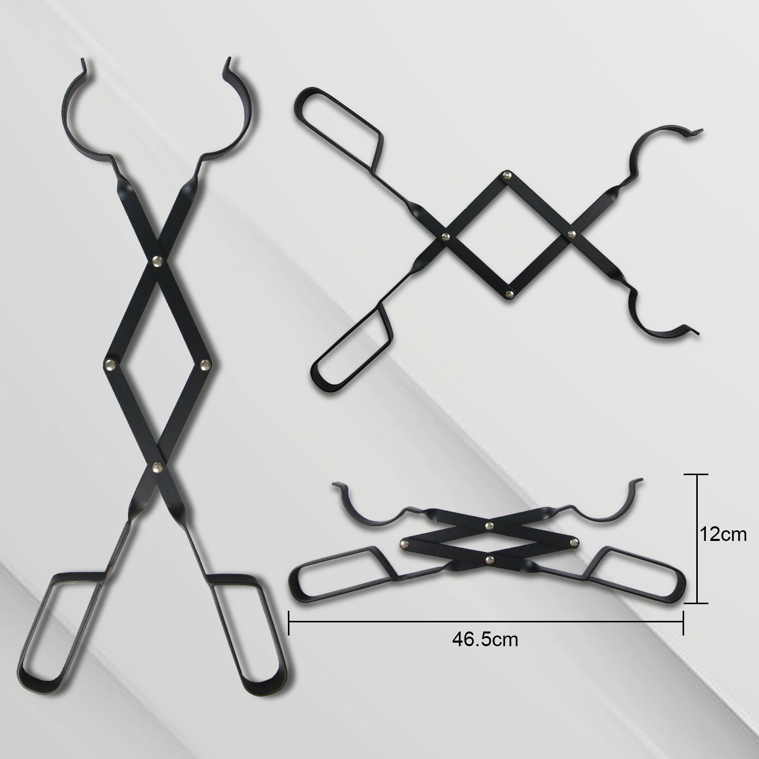 VODA Fireplace Tools Set - Fire Poker & Tongs for Fire Pit, Bonfire, Wood Stove | Durable Steel Fireplace Accessories for Indoor & Outdoor Use