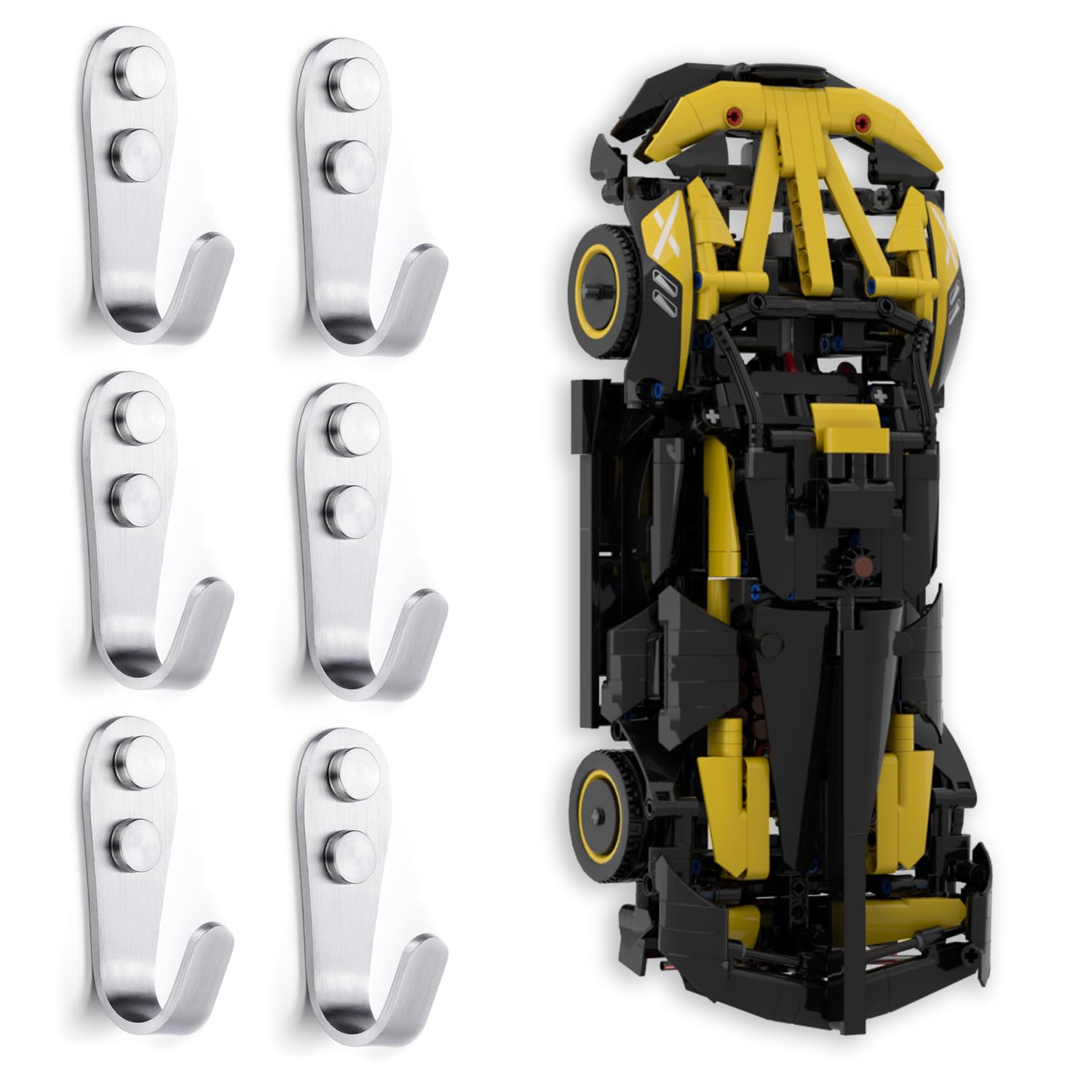 Wall-Mounted Display Hook for LEGO Technic 42151 Bugatti Bolide Racing Car - Premium Adult Collectible Gift for Car Enthusiasts - Perfect for Bedroom, Office, or Man Cave Decor