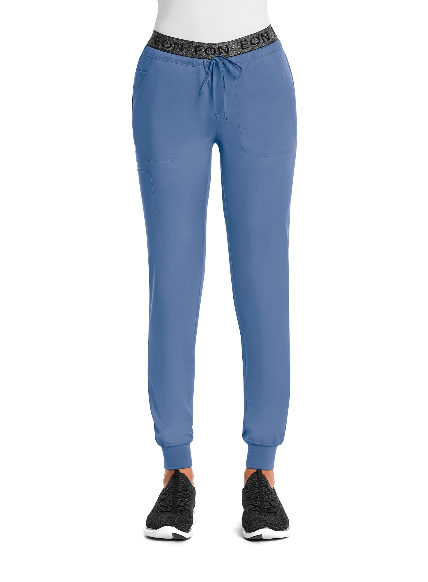 Maevn EON Sport Women's Full Elastic Logo Waist Jogger Pants - Comfortable Workout & Lounge Pants for Yoga, Running, Gym & Casual Wear