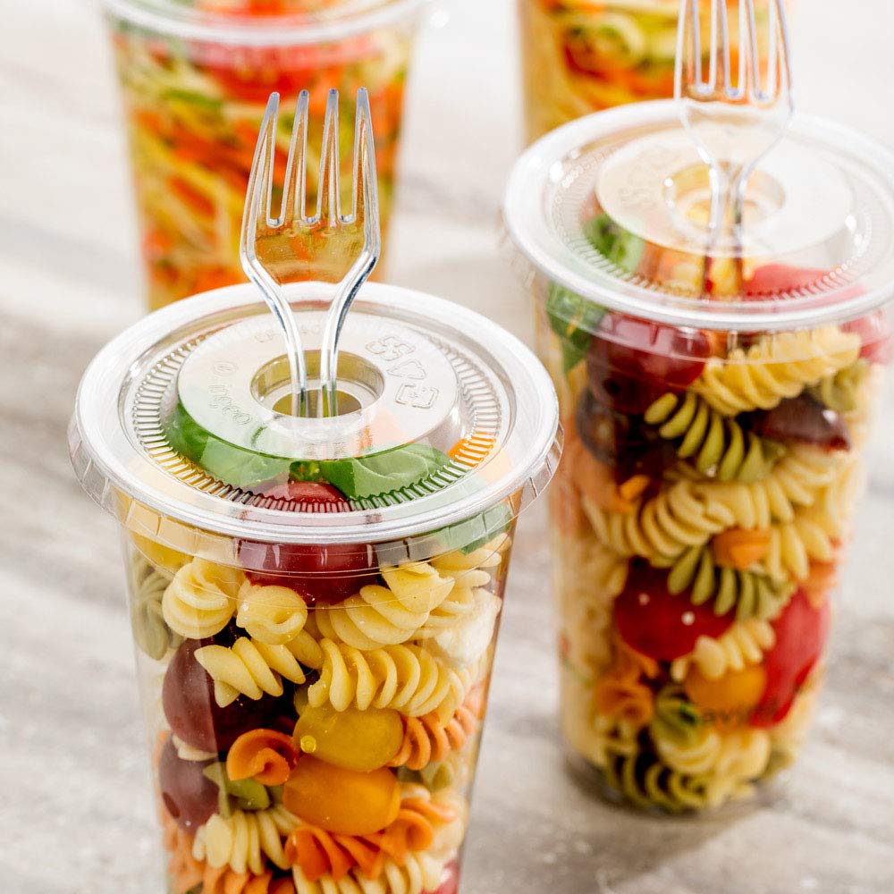 Eco-Friendly 20oz Clear PLA Plastic Cold Cups - 1000 Pack Disposable Drinking Cups for Water, Soda & Juice | Zero Waste Restaurantware | Perfect for Parties, Events & Catering | Lids Sold Separately
