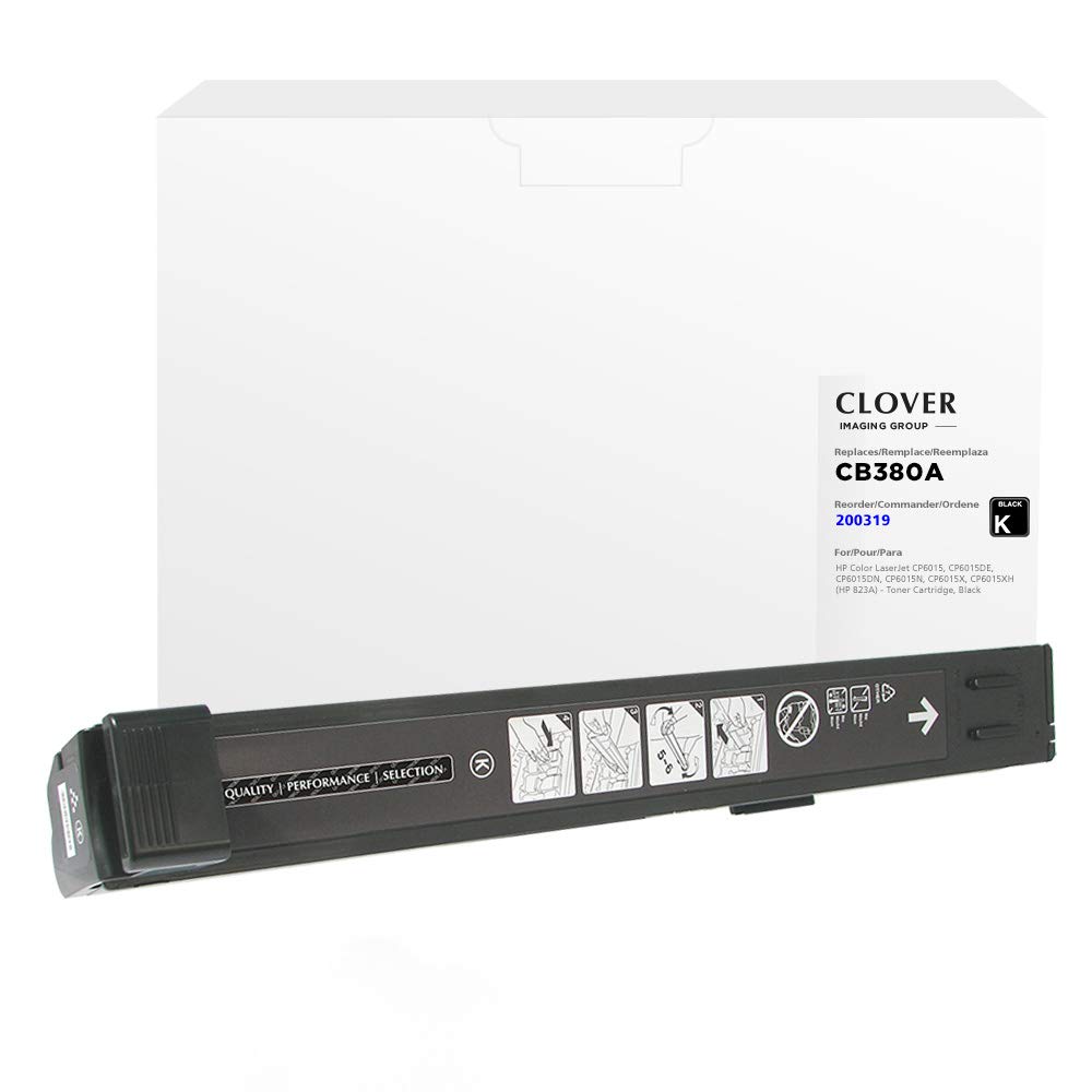 High-Quality Clover Remanufactured Toner Cartridge Replacement for HP CB380A (HP 824A) - Black | Compatible with HP Printers | Perfect for Home & Office Printing