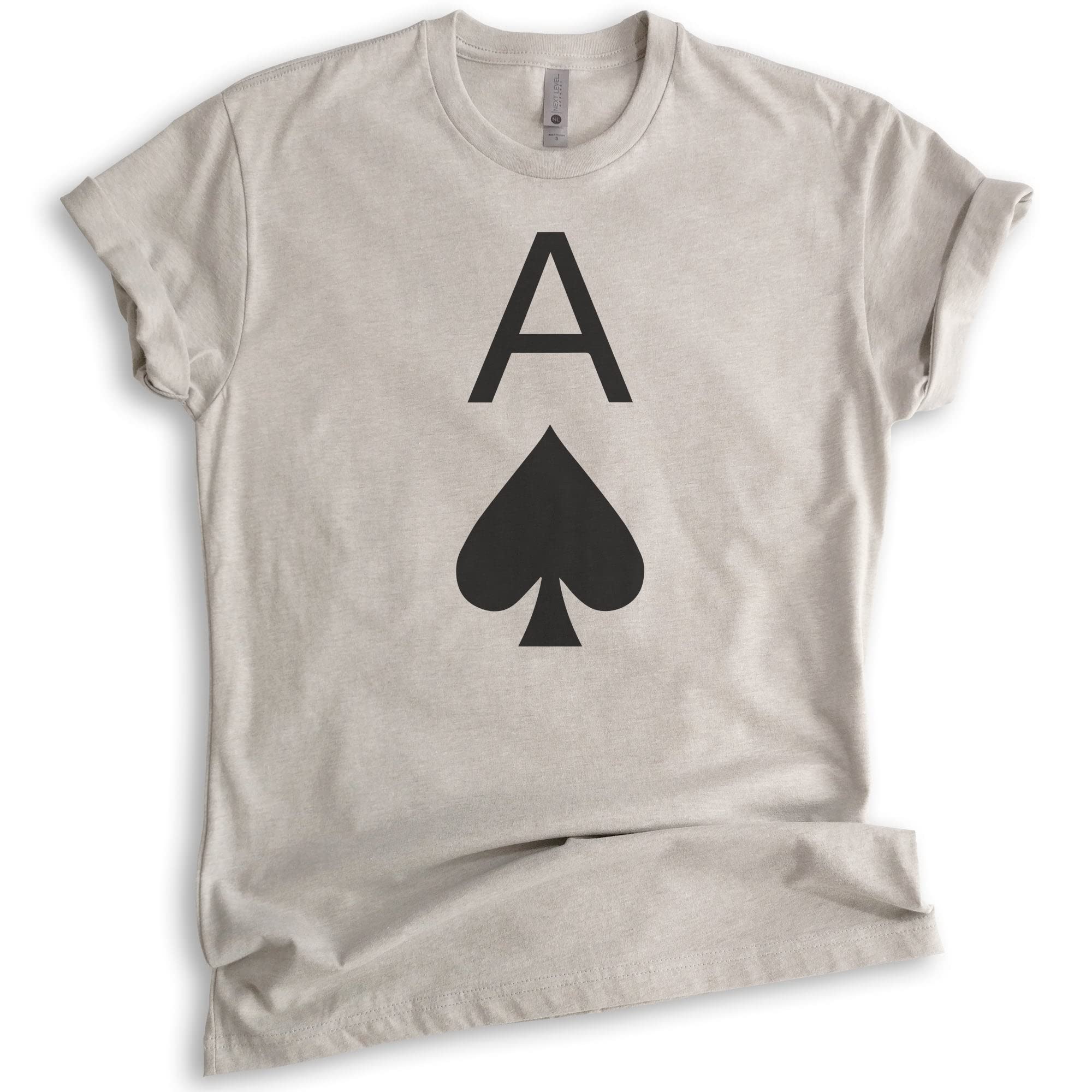Ace of Spades T-Shirt | Unisex Poker Card Design Tee for Men & Women | Casual Cotton Shirt for Poker Night, Game Day & Streetwear Fashion
