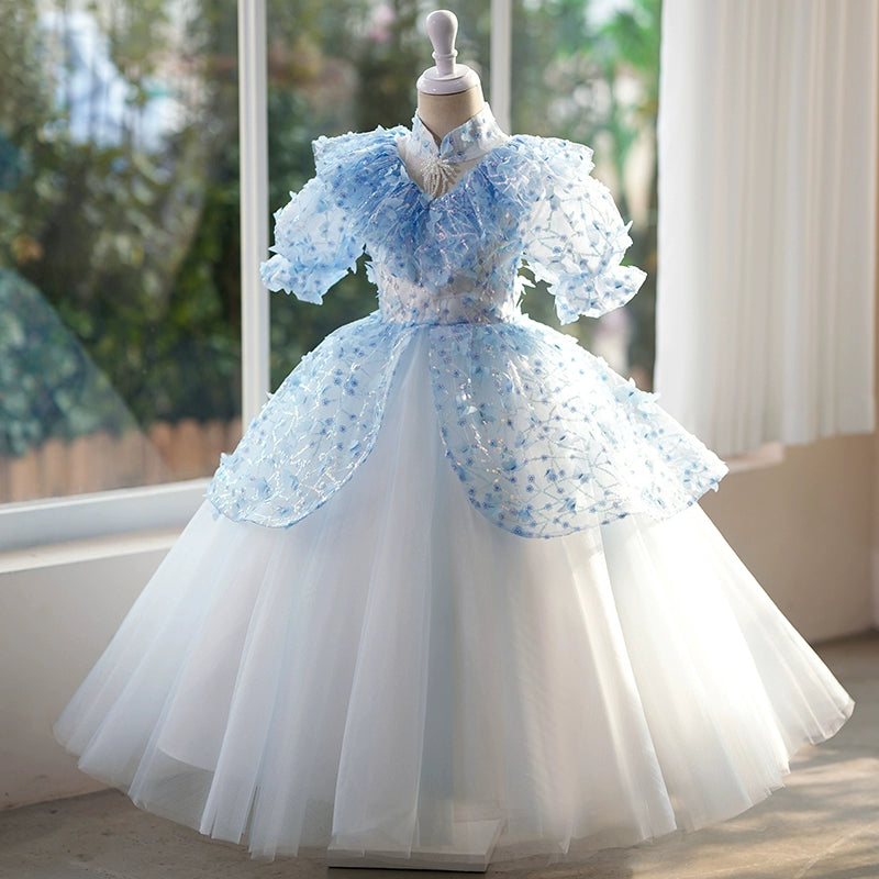 Elegant Baby Girl Butterfly Flower Girl Dress - Toddler Birthday Princess Gown for Special Occasions, Parties & Photoshoots