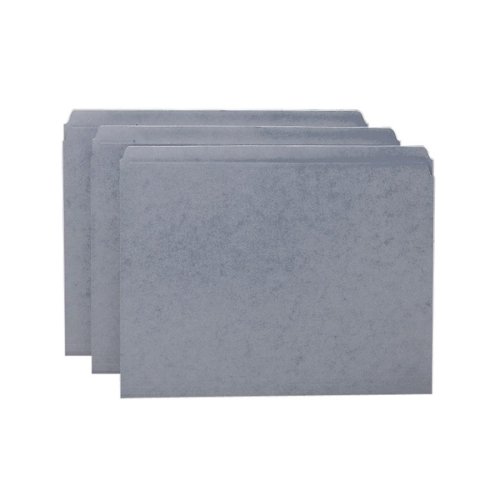 Smead Letter-Size Gray Straight-Cut Folder - Durable File Organizer for Office, School & Home Document Storage