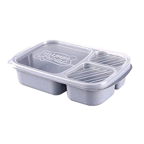 Eco-Friendly Wheat Straw Bento Lunch Box - Microwave Safe Food Storage Container for Picnic, Office & School | Reusable & Sustainable Fruit Organizer Box