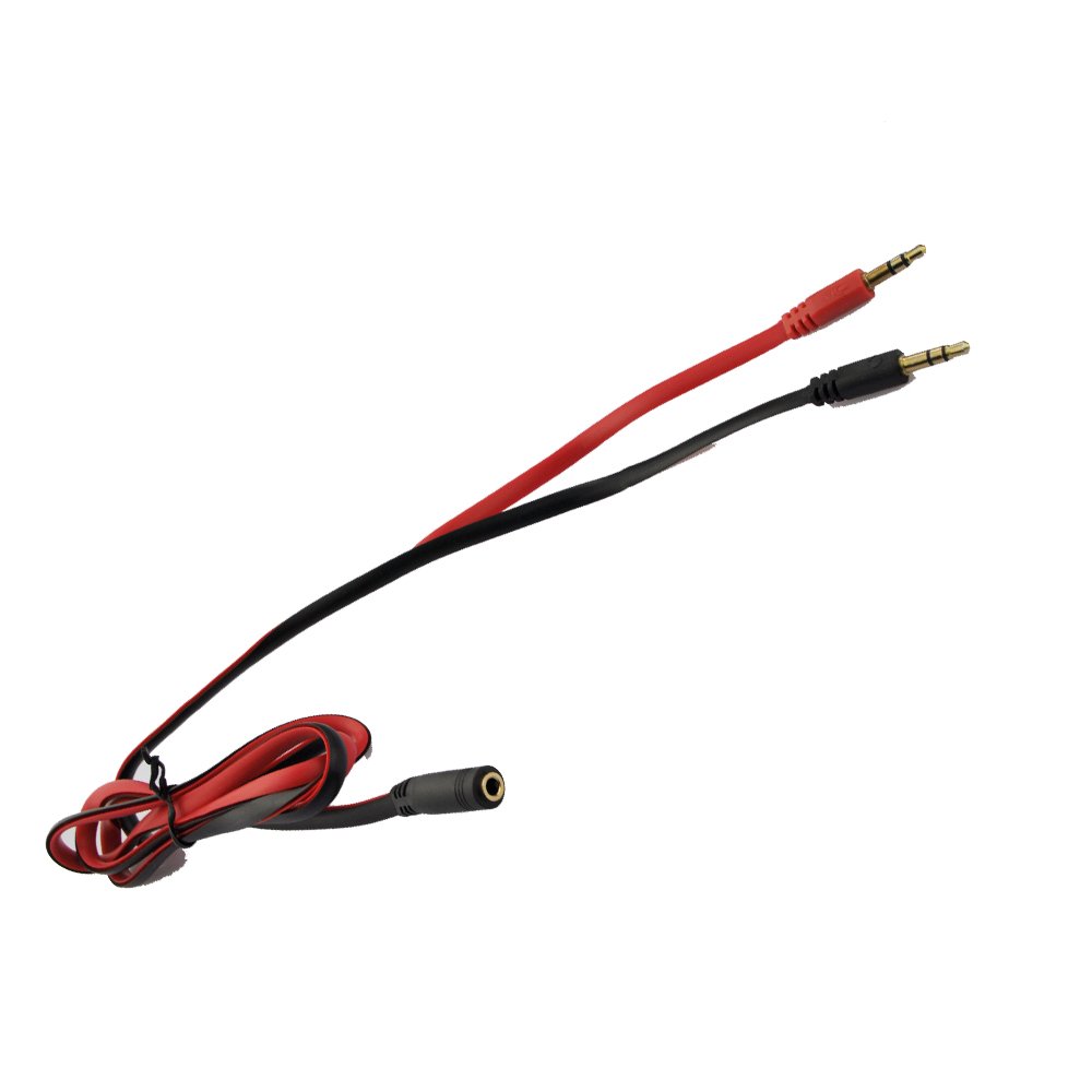 Seadream 2-Pack 3.5mm Female to Dual 3.5mm Male Headset Splitter Cable - 3 Feet (1M) Y Adapter for Mic & Stereo Audio - Perfect for Gaming Headsets, PC, Laptop, and Mobile Devices (2 Pack)