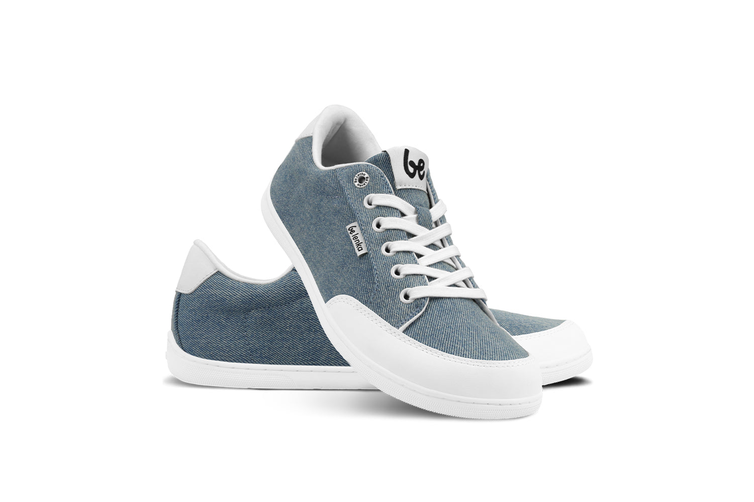 Barefoot Sneakers for Women - Be Lenka Rebound Denim Light Blue | Minimalist Zero Drop Shoes for Running, Walking & Gym | Comfortable & Flexible Footwear for Active Lifestyle