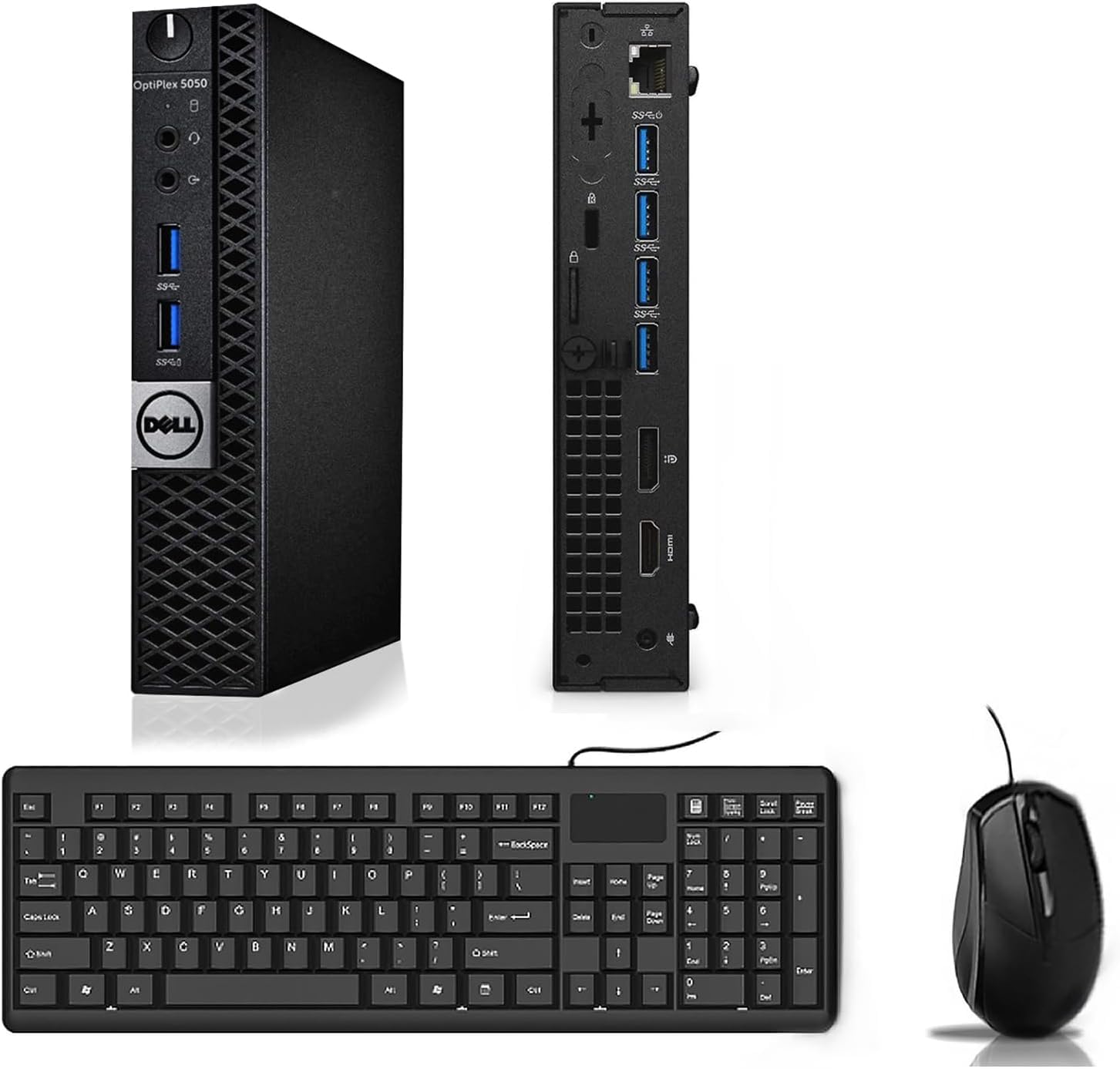 Dell OptiPlex Desktop Computer - Intel Core i5 Processor up to 3.00GHz, 8GB RAM, 256GB SSD, Windows 10 Pro, WiFi & Bluetooth - Perfect for Home Office, Business & Gaming