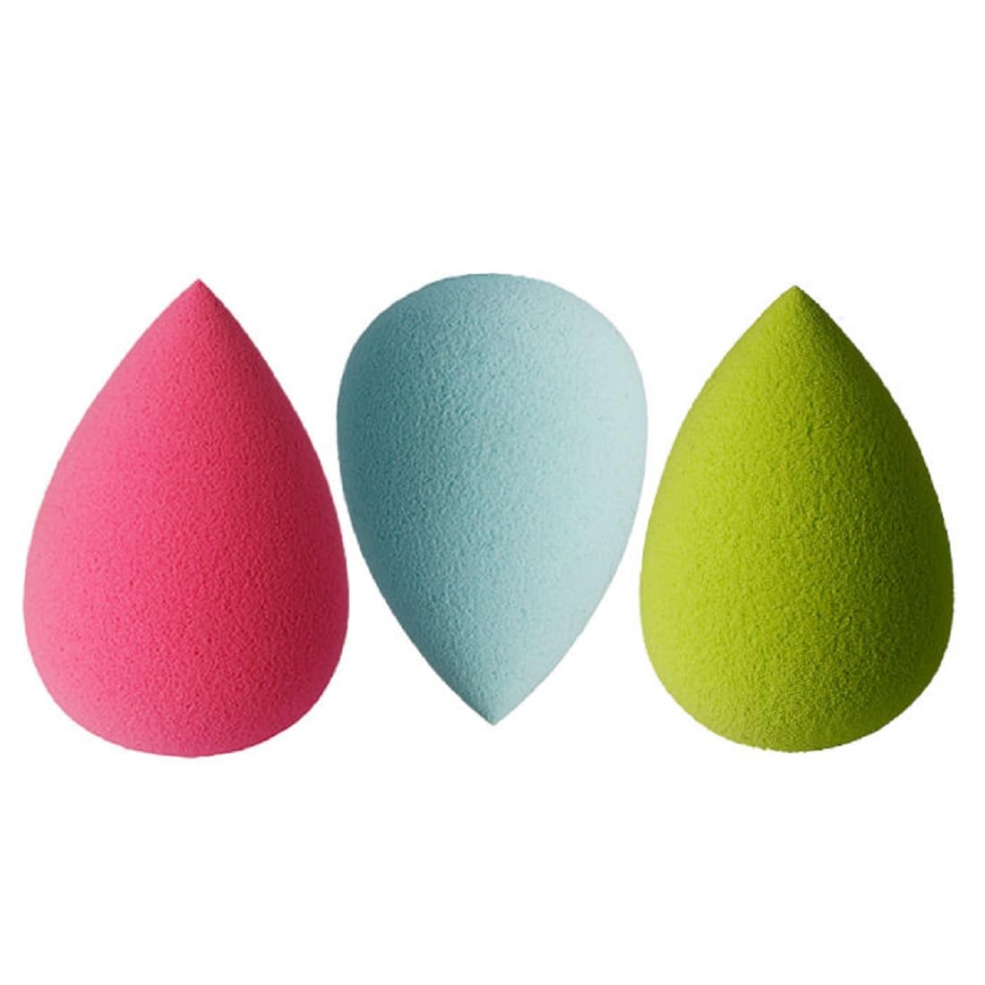 Professional Beauty Blender Sponge Set of 2 - Foundation Makeup Sponge for Liquid, Cream & Powder Cosmetics | Perfect for Foundation, Concealer & Setting Powder Application | Home & Travel Makeup Essential
