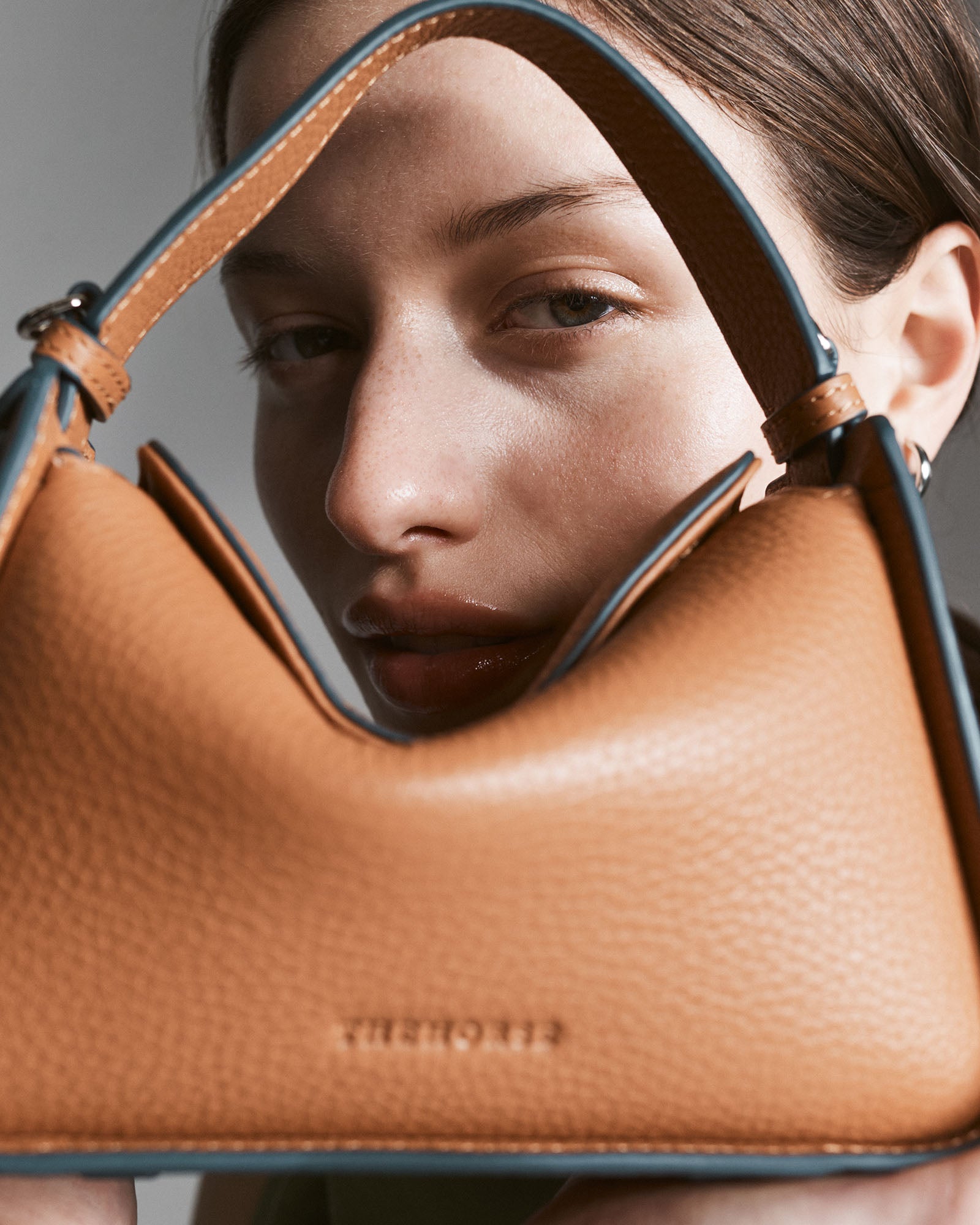 Mini Clementine Bag in Tan Pebbled Leather - Stylish Crossbody Purse for Women, Perfect for Everyday Use, Work, and Travel