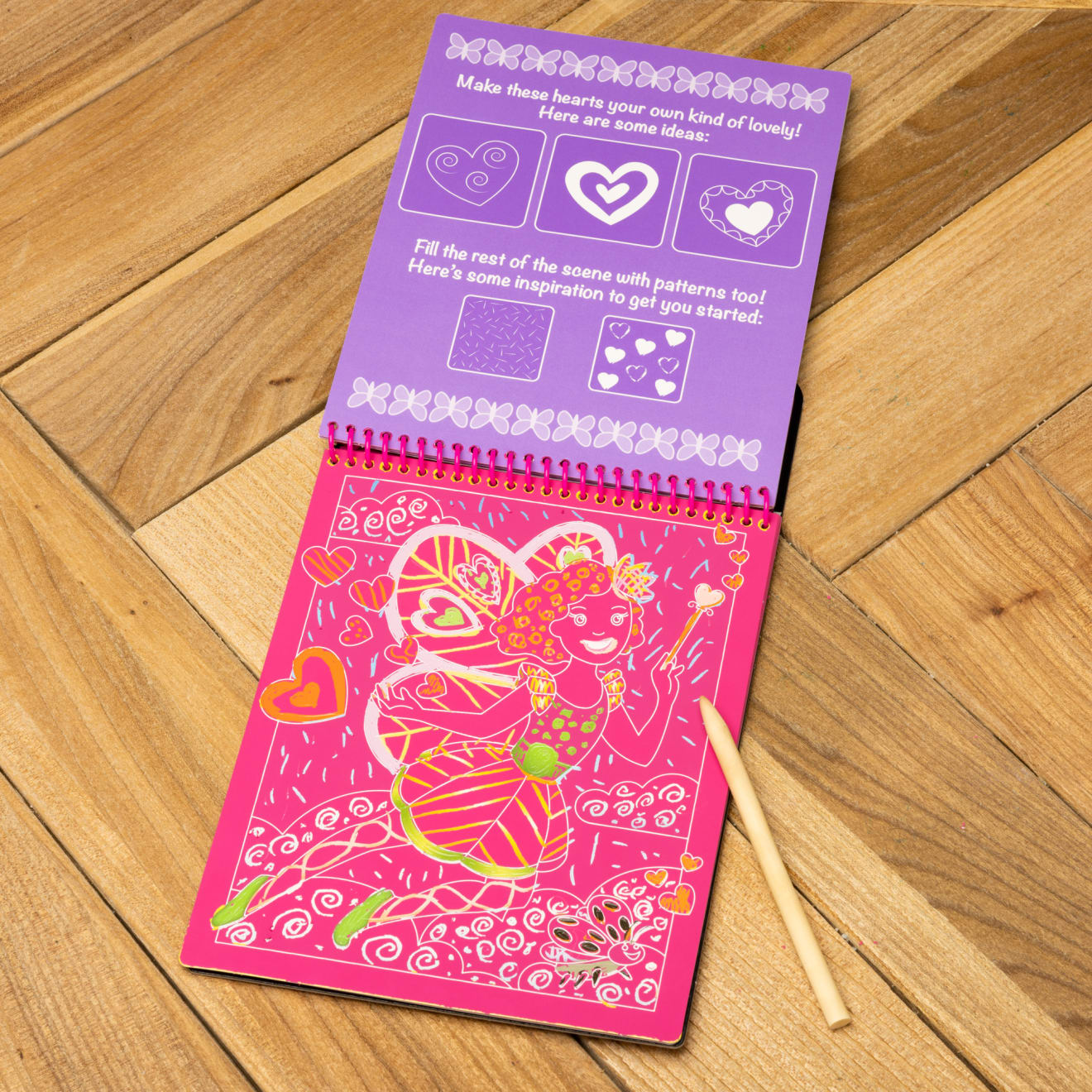 Fairy Tales Scratch Art Color Reveal Pad for Kids - On the Go Travel Activity Book, DIY Creative Art Set for Birthday Party Favors & Classroom Crafts