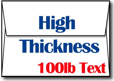 Premium Ultra Thick White A1 Envelopes - Heavyweight & Durable for Wedding Invitations, Greeting Cards, Business Mail (100-Pack) - Perfect for Special Occasions & Professional Correspondence