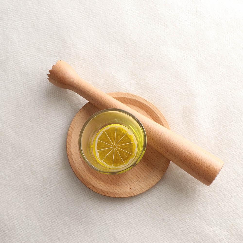 Premium Wooden Cocktail Muddler & Ice Crusher - Bar Tool for Mixing Mojitos, Old Fashioned & Mint Juleps - Perfect for Home Bars, Cocktail Parties & Professional Bartending