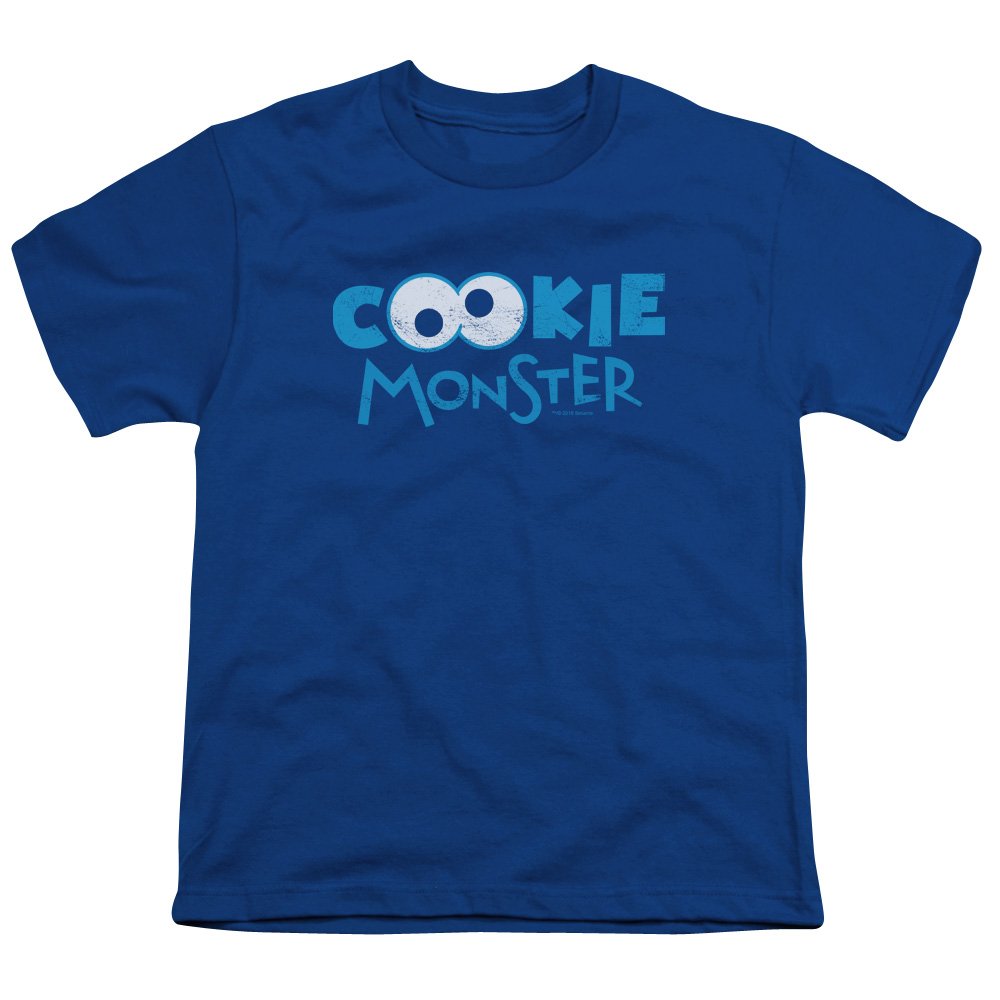 Sesame Street Cookie Monster Eyes Unisex Kids T-Shirt - Fun Cartoon Graphic Tee for Boys & Girls - Perfect for School, Playdates & Family Outings