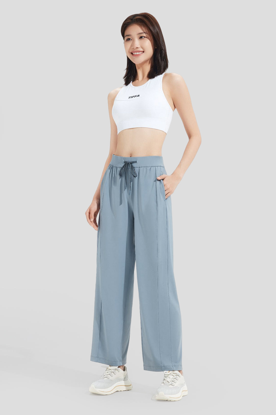 Bicu Wave Women's Wide Leg Pants UPF 50+ Sun Protection - Perfect for Beach, Yoga & Summer Outdoor Activities