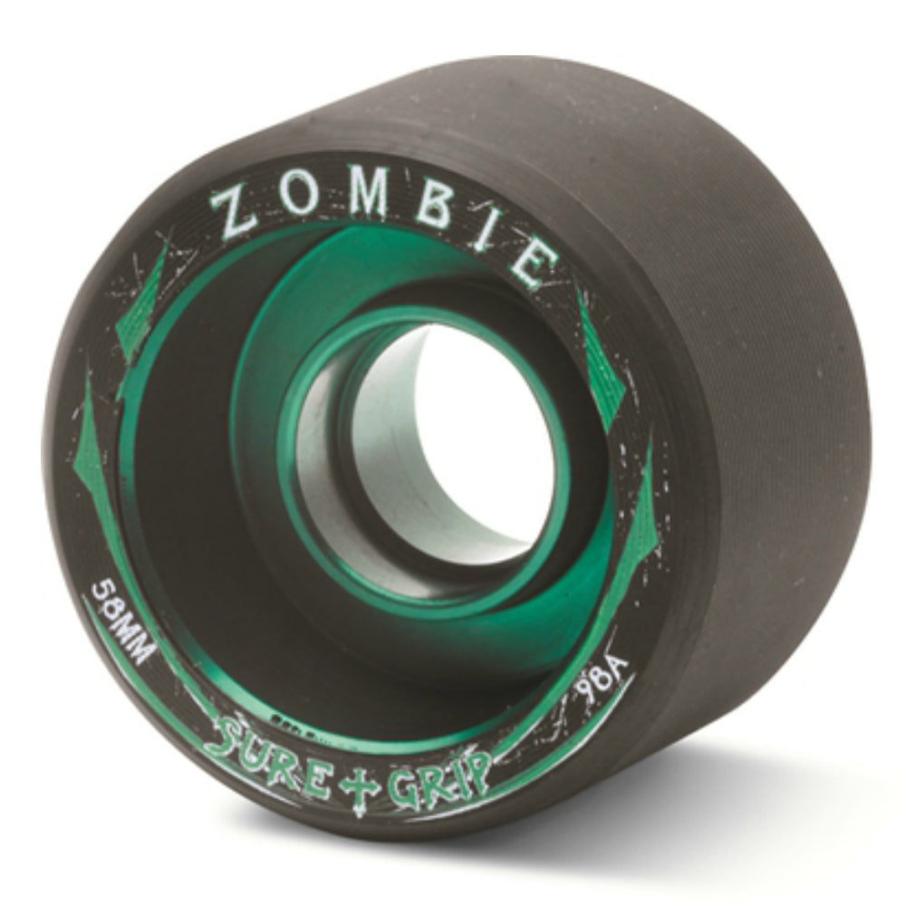 Sure Grip Zombie Quad Roller Skate Wheels - 4 Pack for Indoor & Outdoor Skating, Rink, Park, and Derby Use