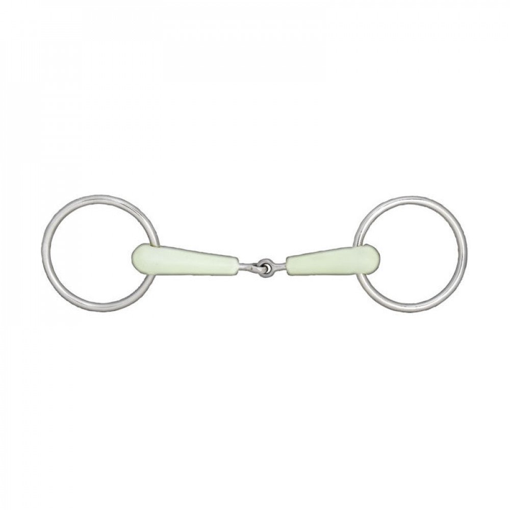 HORZE Apple Flavor Loose Ring Snaffle Bit for Horses - Sweet Taste Training Bit for Dressage, Jumping & Trail Riding