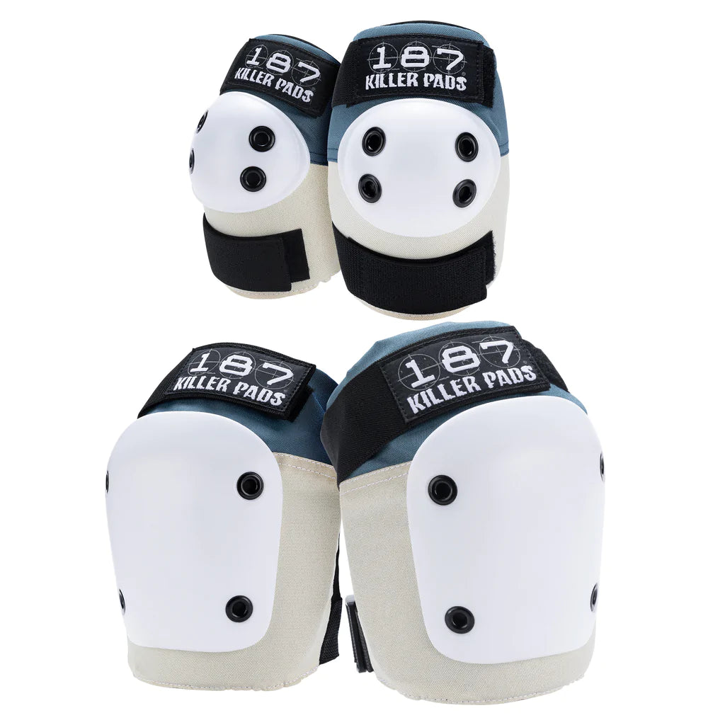 187 Killer Pads Combo Packs - Premium Skateboard Pads Set for Safety & Protection - Perfect for Skateboarding, Rollerblading & Extreme Sports