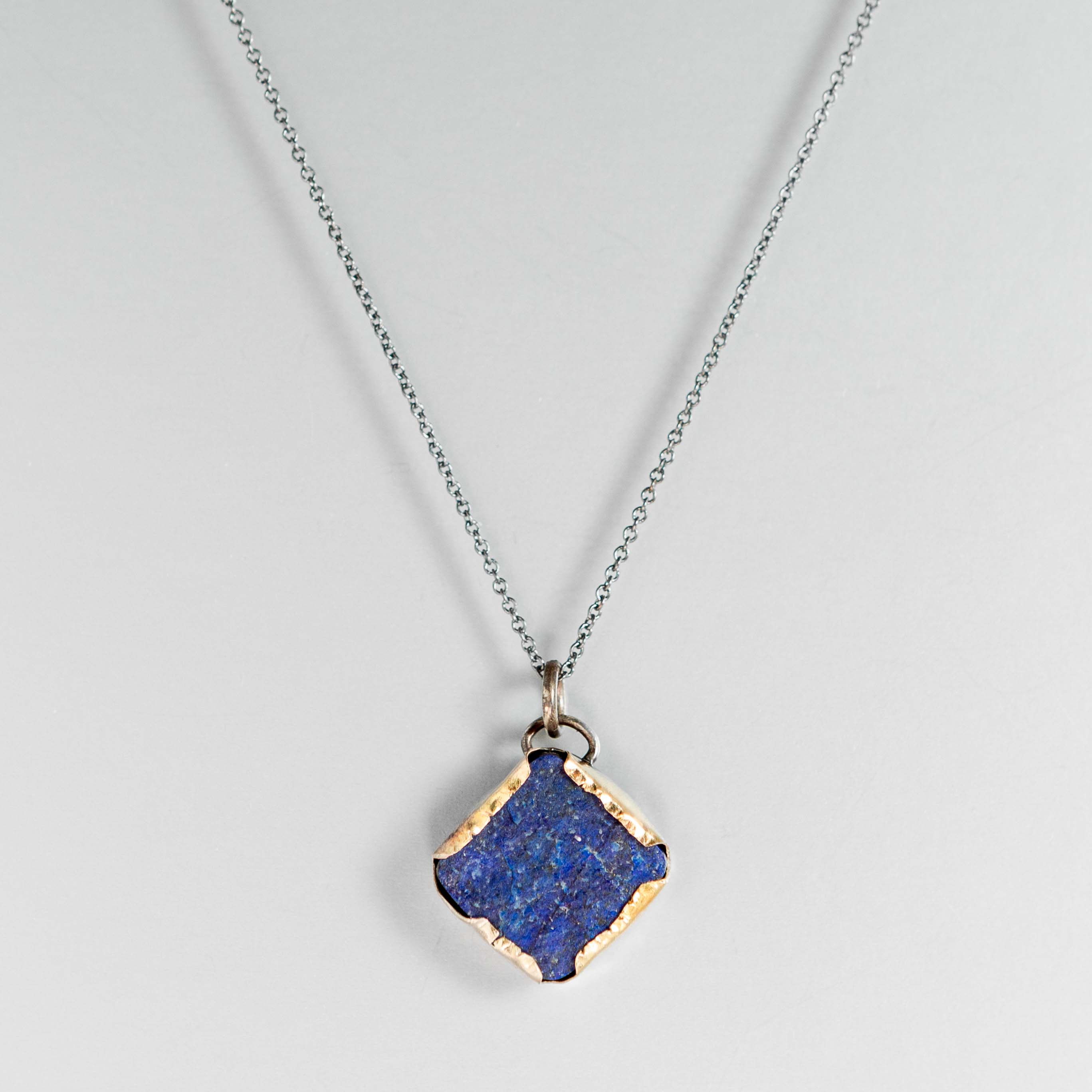 Natural Lapis Lazuli Aurora Pendant Necklace - Handmade Healing Crystal Jewelry for Women - Perfect for Meditation, Yoga & Spiritual Gifts