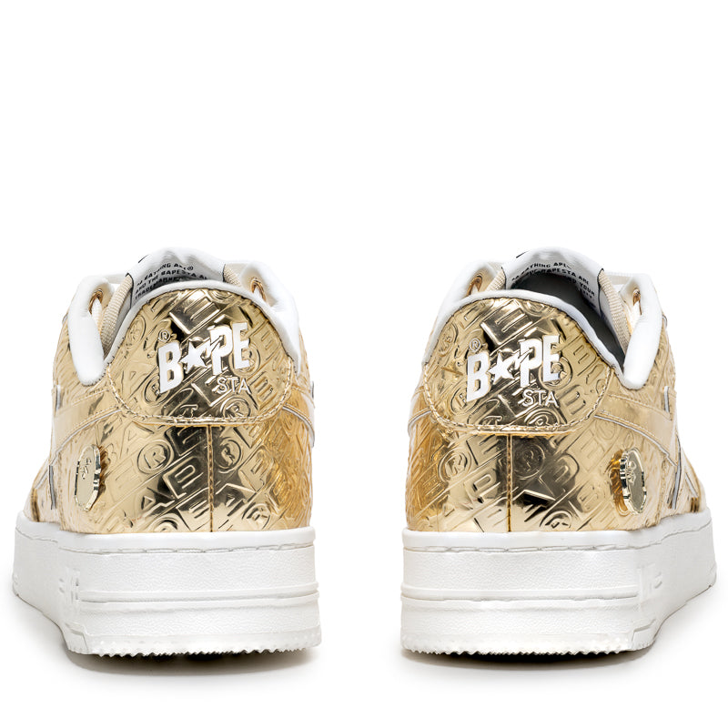 Bape Sta #5 Gold Sneakers - A Bathing Ape Limited Edition Luxury Streetwear Shoes for Men | Perfect for Casual Wear, Street Fashion & Sneaker Collection