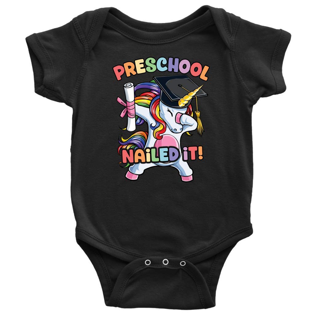 2019 Preschool Unicorn Graduation Baby Bodysuit - Cute 'Nailed It' Onesie Gift for Toddlers & Infants - Perfect for Graduation Photos, Birthday Parties & Special Occasions