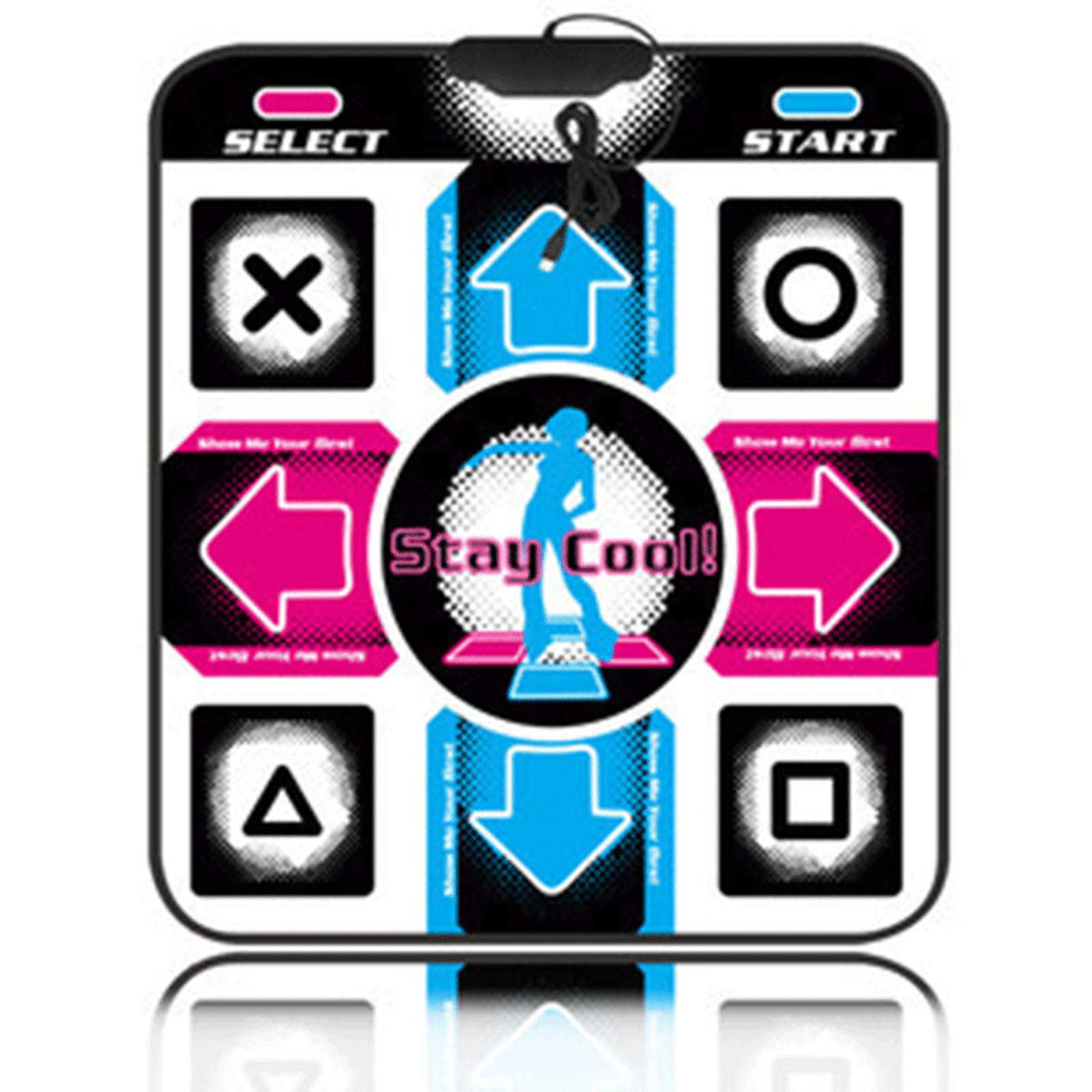 ZhaoZC USB Dance Pad for Kids & Adults - Non-Slip Durable Step Dance Mat for PC, Fitness & Body Building - Perfect for Home Workouts, Dance Games & Family Fun