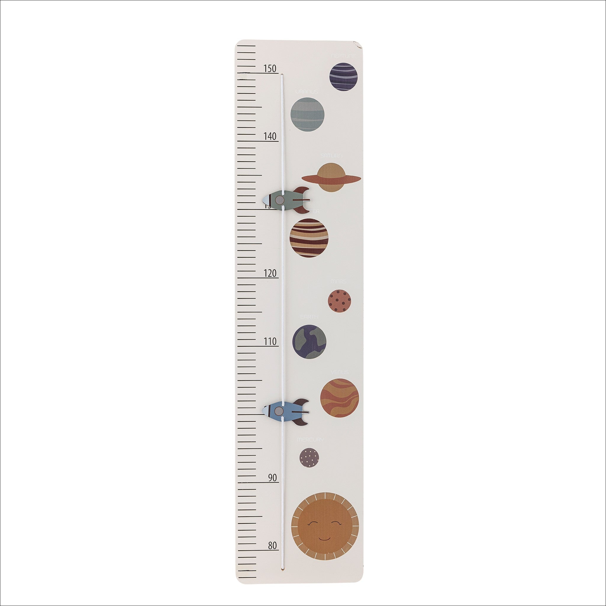 Bloomingville Grey FSC-Certified MDF Space Measure Board - 80cm Height - Perfect for Kids' Room, Playroom & Montessori Learning Spaces