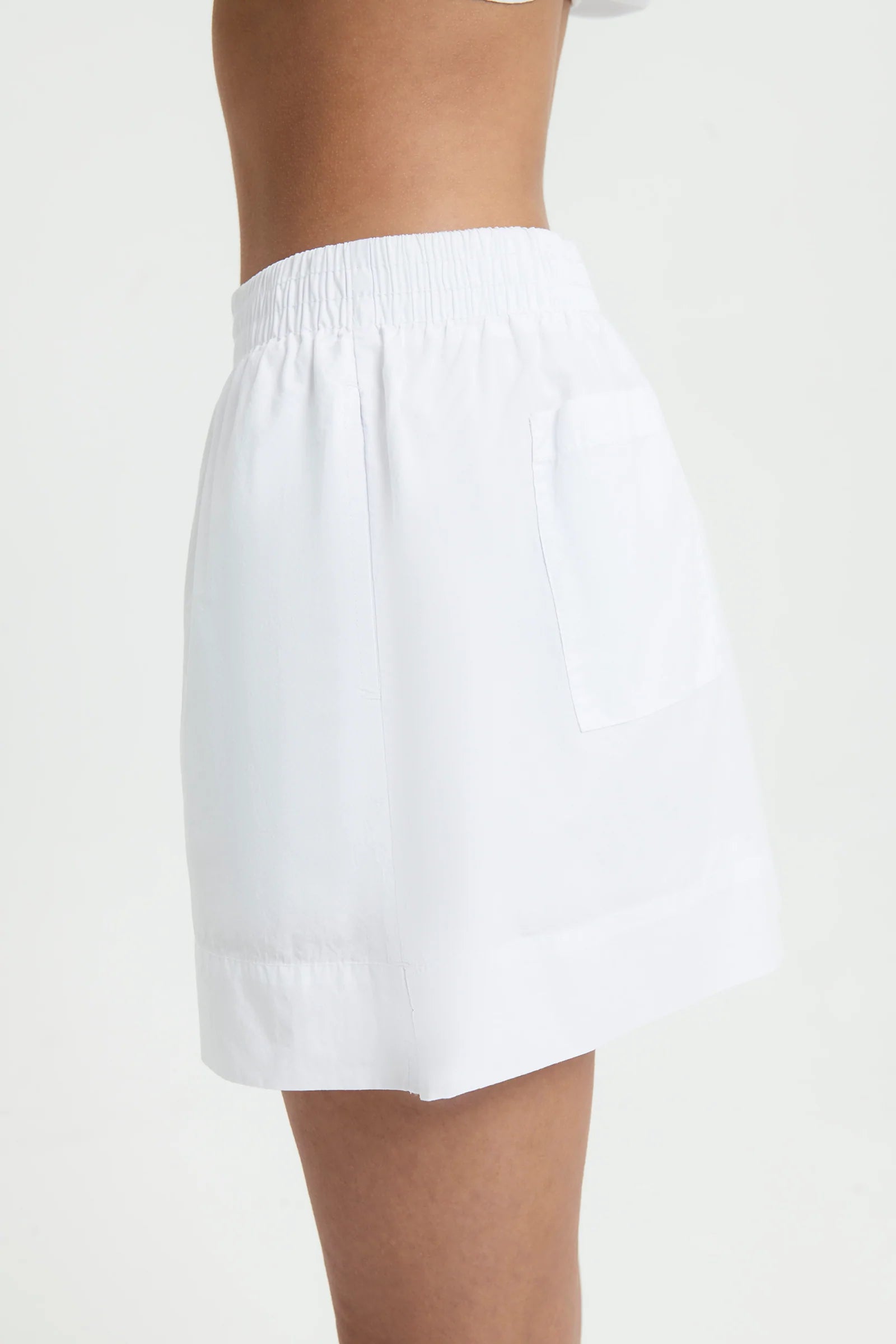 Cruz Poplin Shorts for Women - White Summer Casual Shorts | Perfect for Beach, Vacation, and Everyday Wear