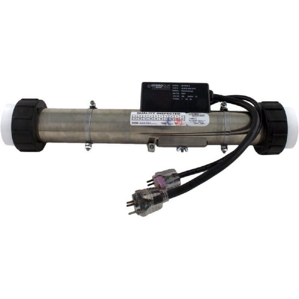 Hydro-Quip 48-PS55-S FloThru Pool Heater - Energy Efficient Above Ground Swimming Pool Water Heater for Year-Round Comfort | Perfect for Backyard Pools, Spas, and Hot Tubs