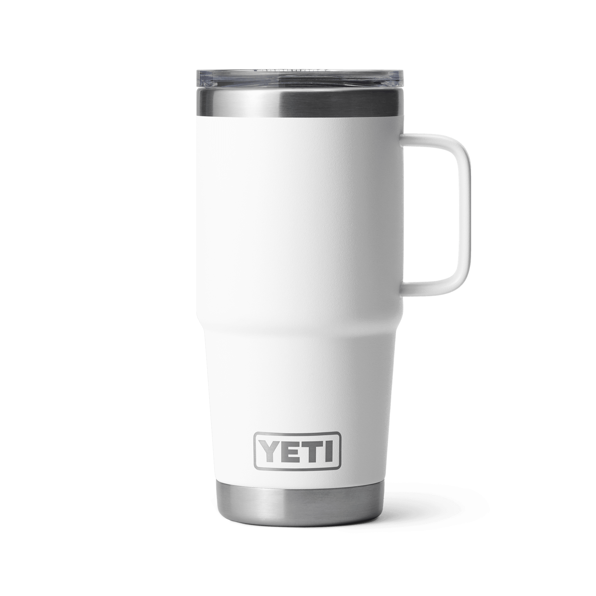Rambler® 20 oz Insulated Stainless Steel Travel Mug - White | Keeps Drinks Hot/Cold for Hours | Perfect for Commuting, Camping & Office Use